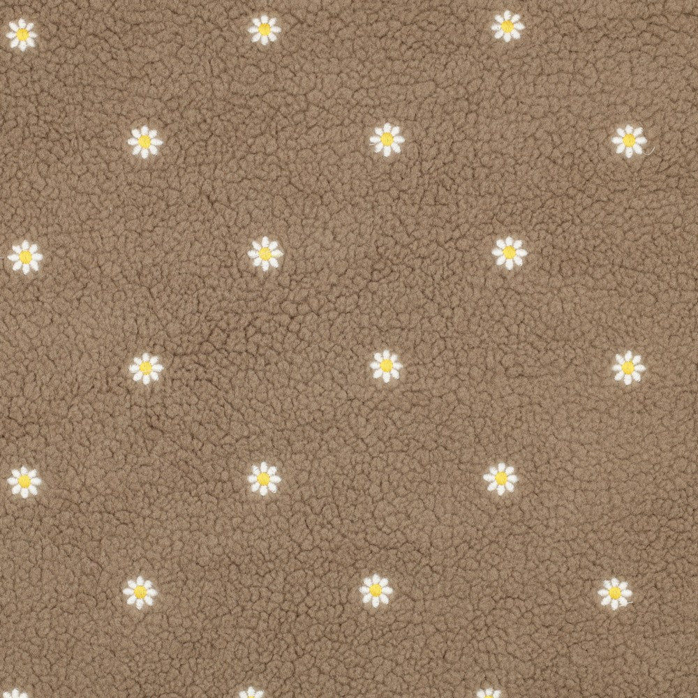 Teddy mit Stick Blumen - beige