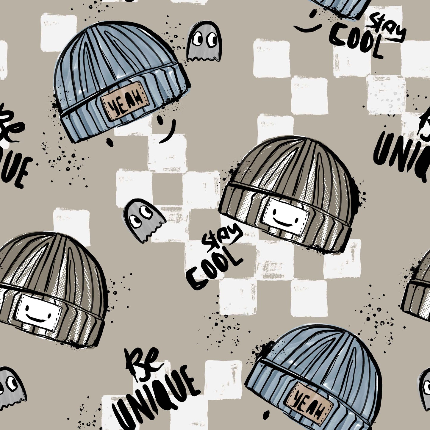 Coole Mützen - French Terry