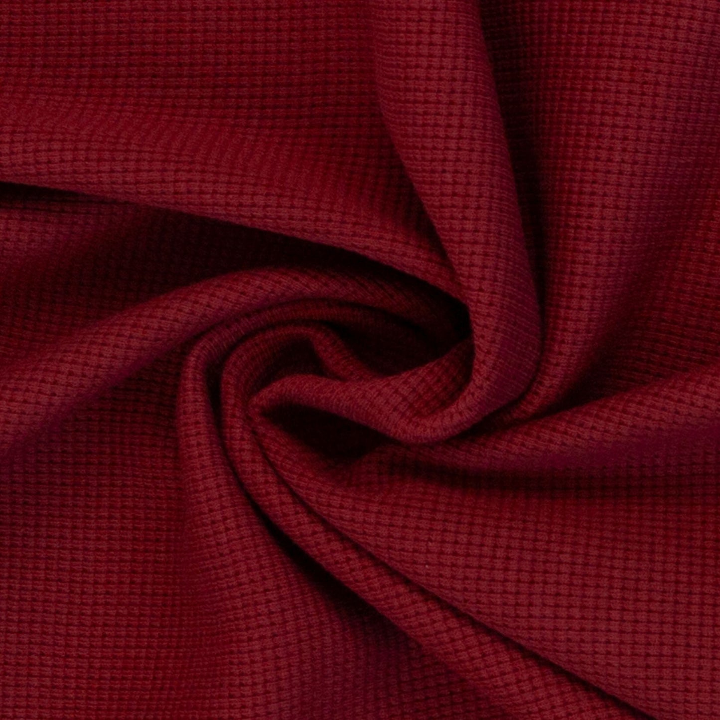 Waffelstrick Jersey burgundy