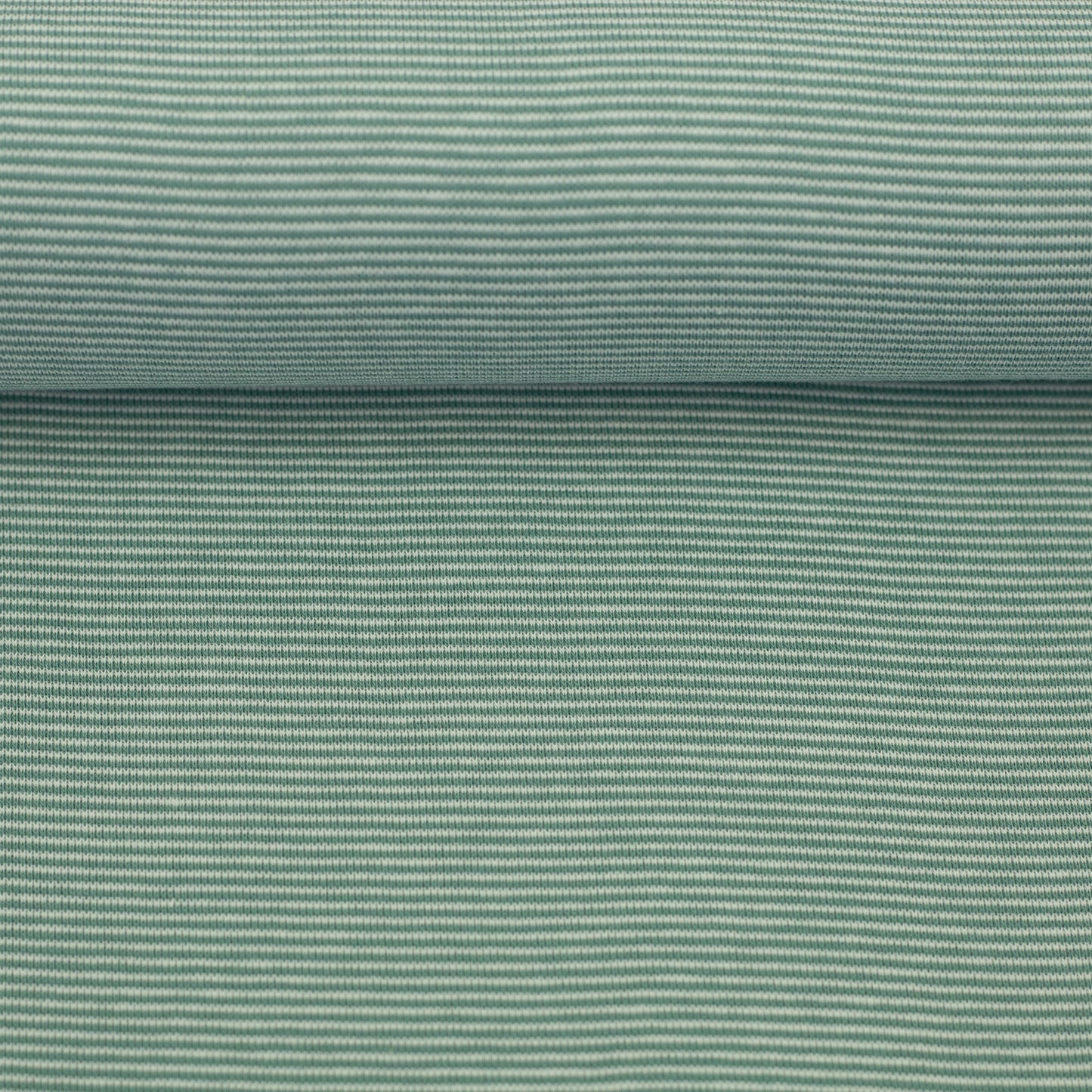 Bündchen gestreift smaragd/naturweiß - swafing