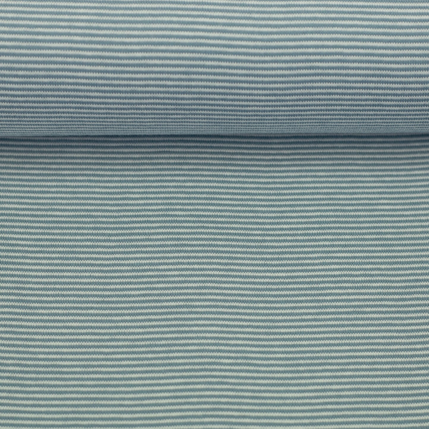 Bündchen gestreift rauchblau/naturweiß - swafing