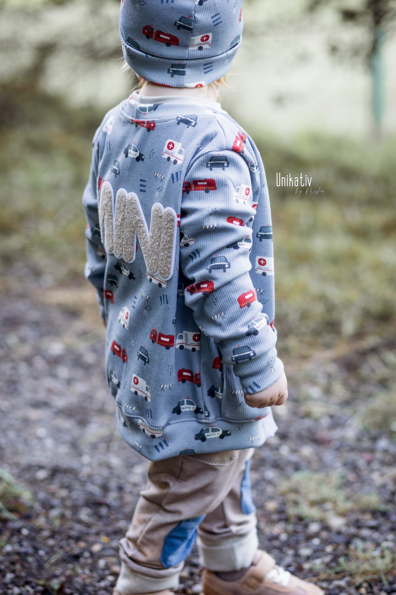 Einsatzfahrzeuge blau - Rib Jersey