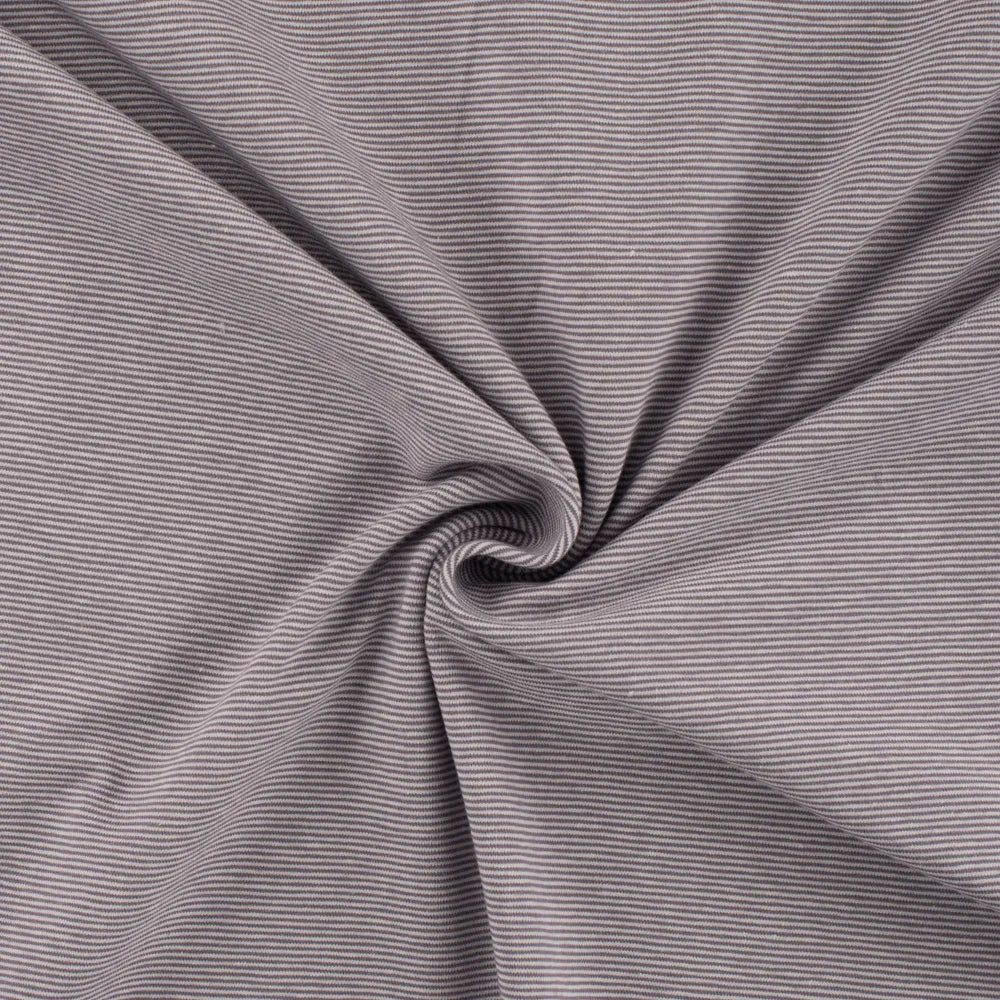 Jersey gestreift 1mm grau/weiß