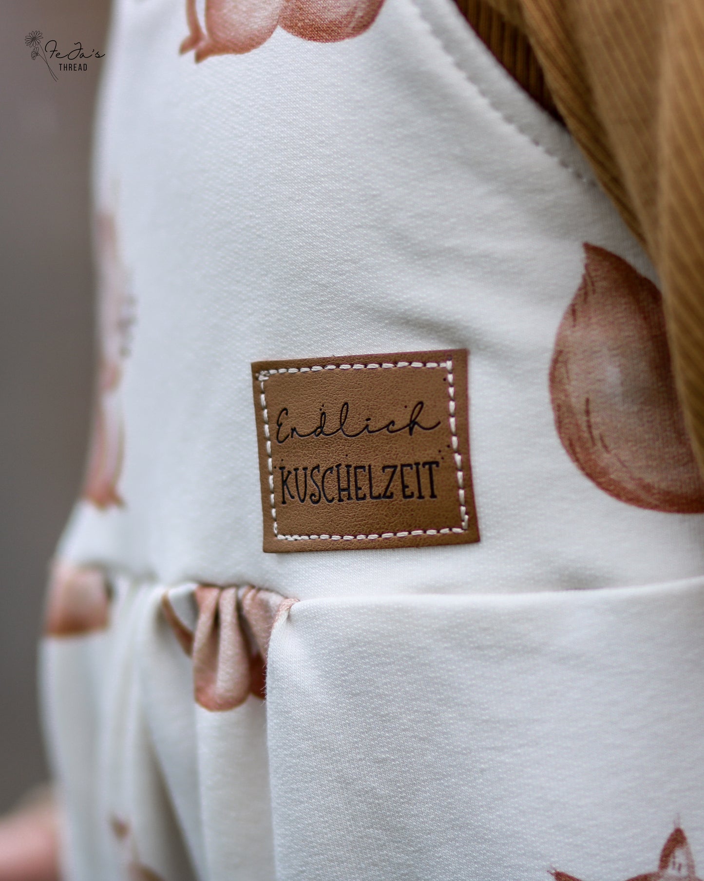 Endlich Kuschelzeit - Kunstleder Label