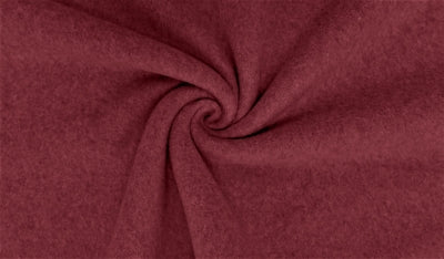 Double Fleece bordeaux melange