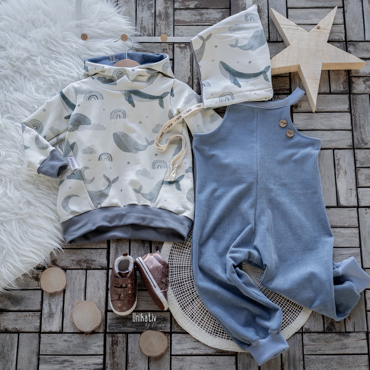 Cord Jersey dusty blue