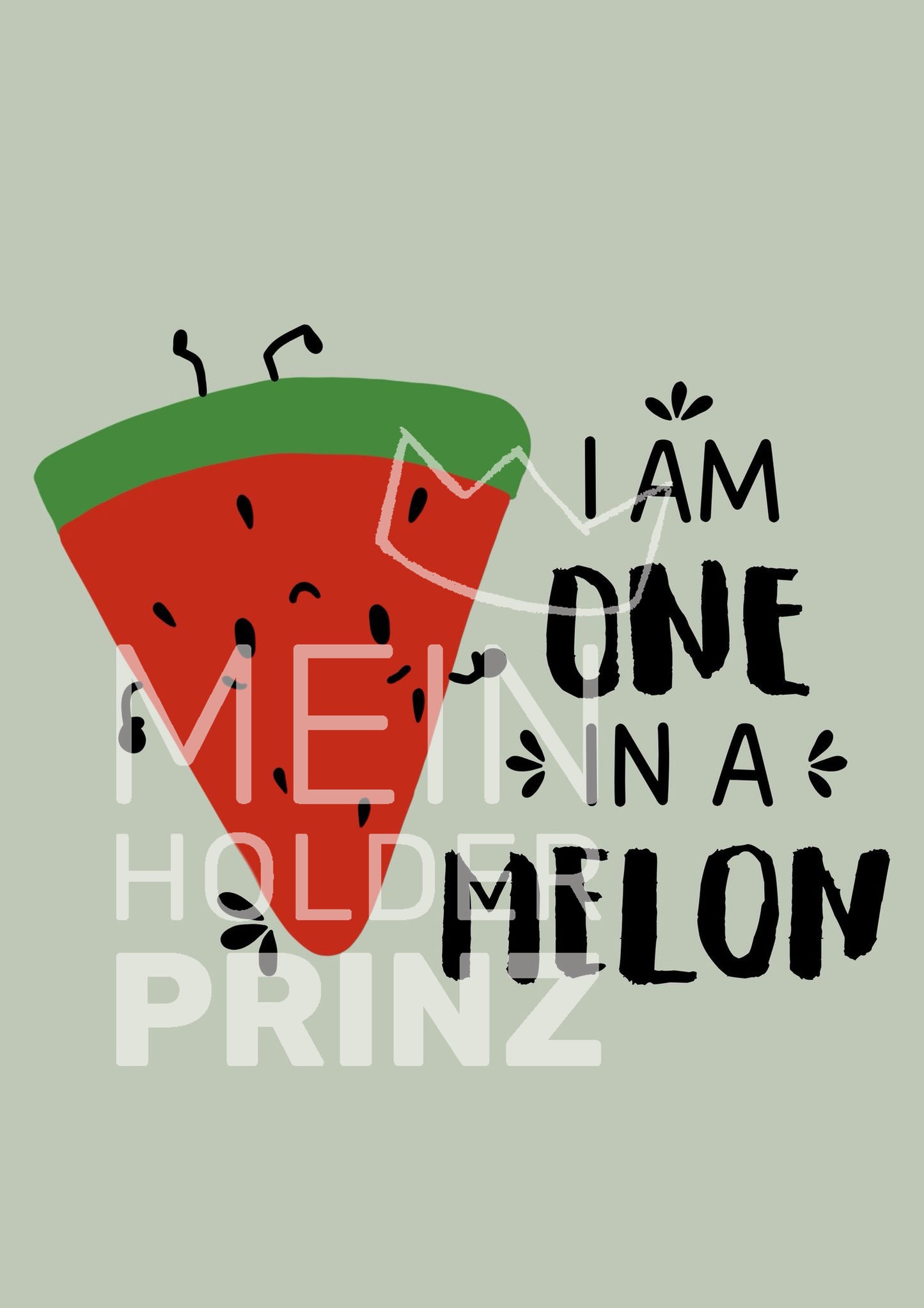 Plotterdatei - Melone "One in a melone"
