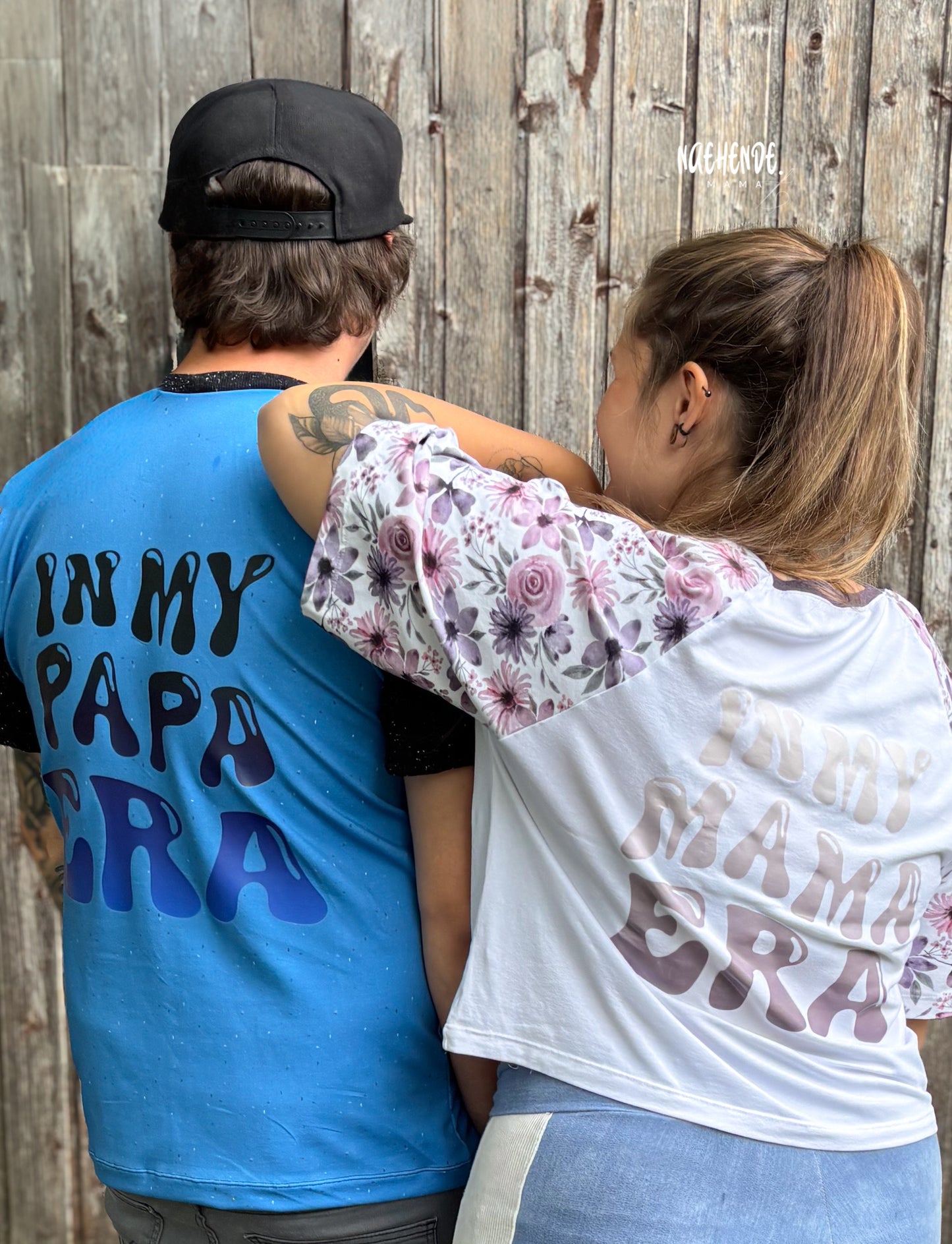 In My Papa Era - Farbverlauf blau - Bügelbild