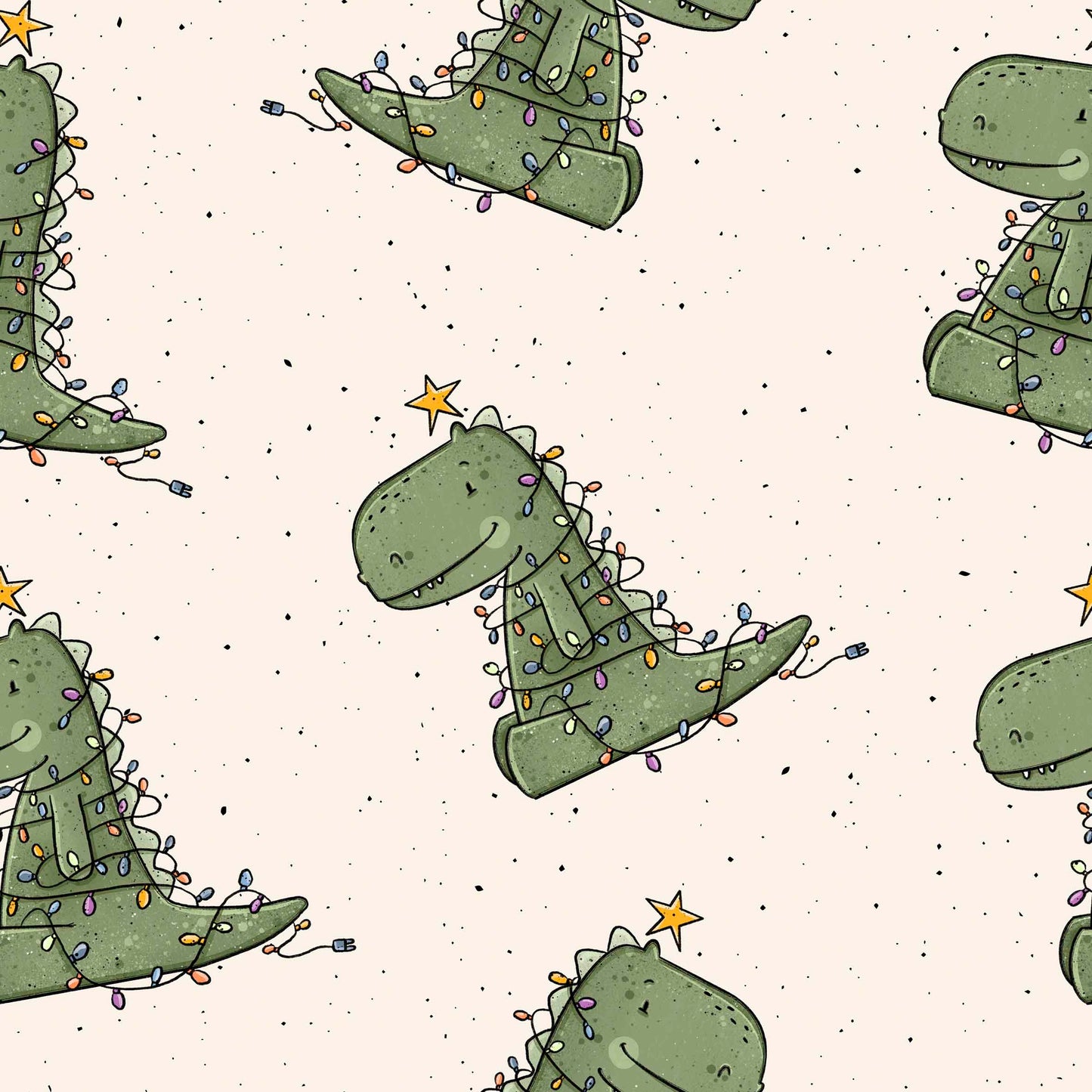 Christmas T-Rex - French Terry
