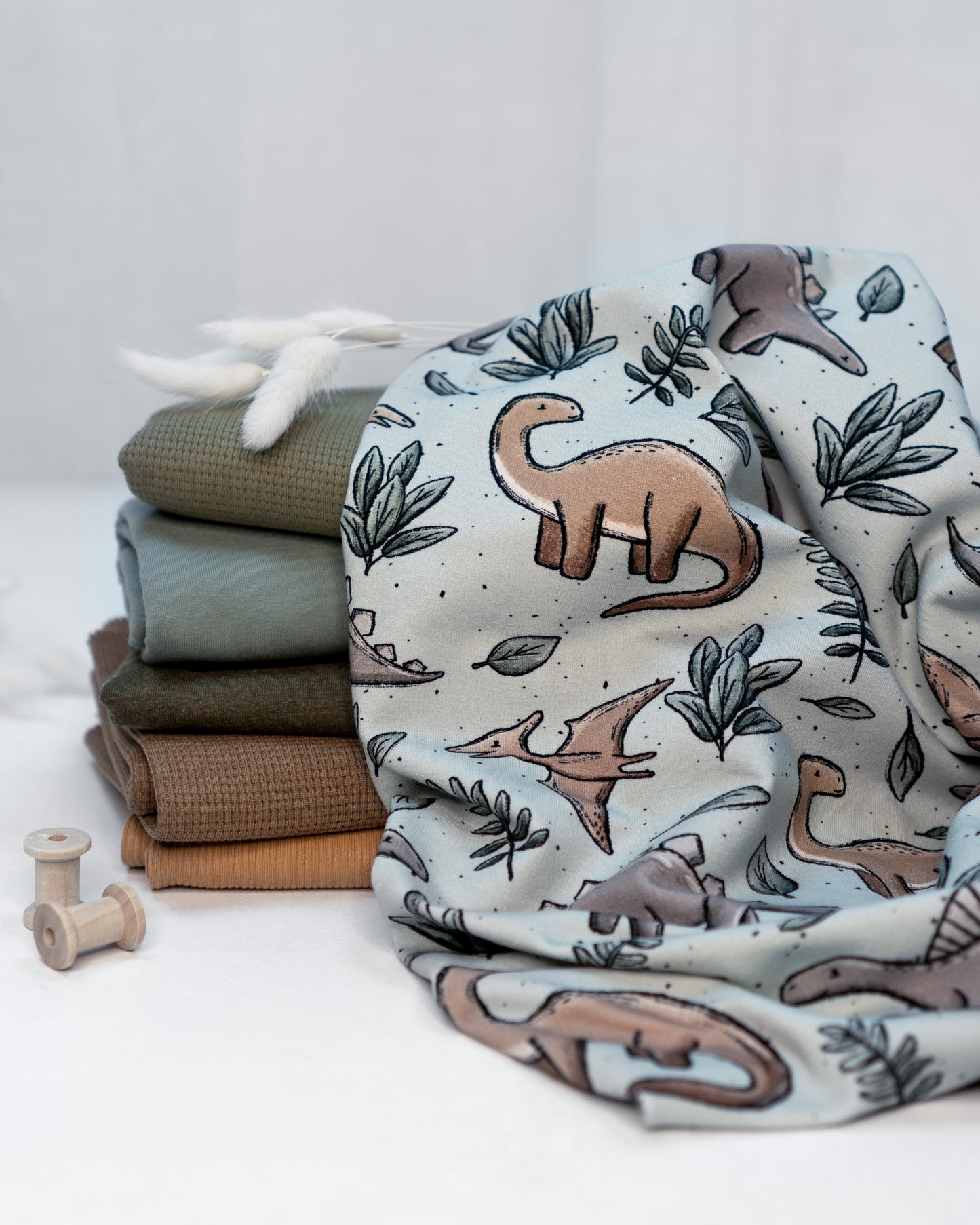 Dino & Leaves - French Terry