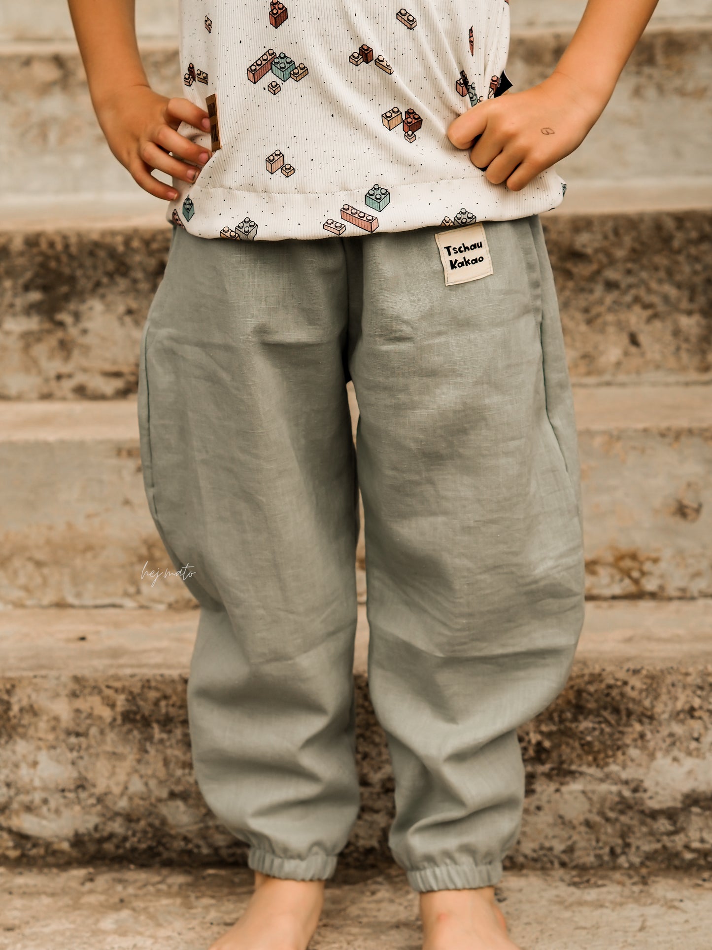 Leinen dusty green