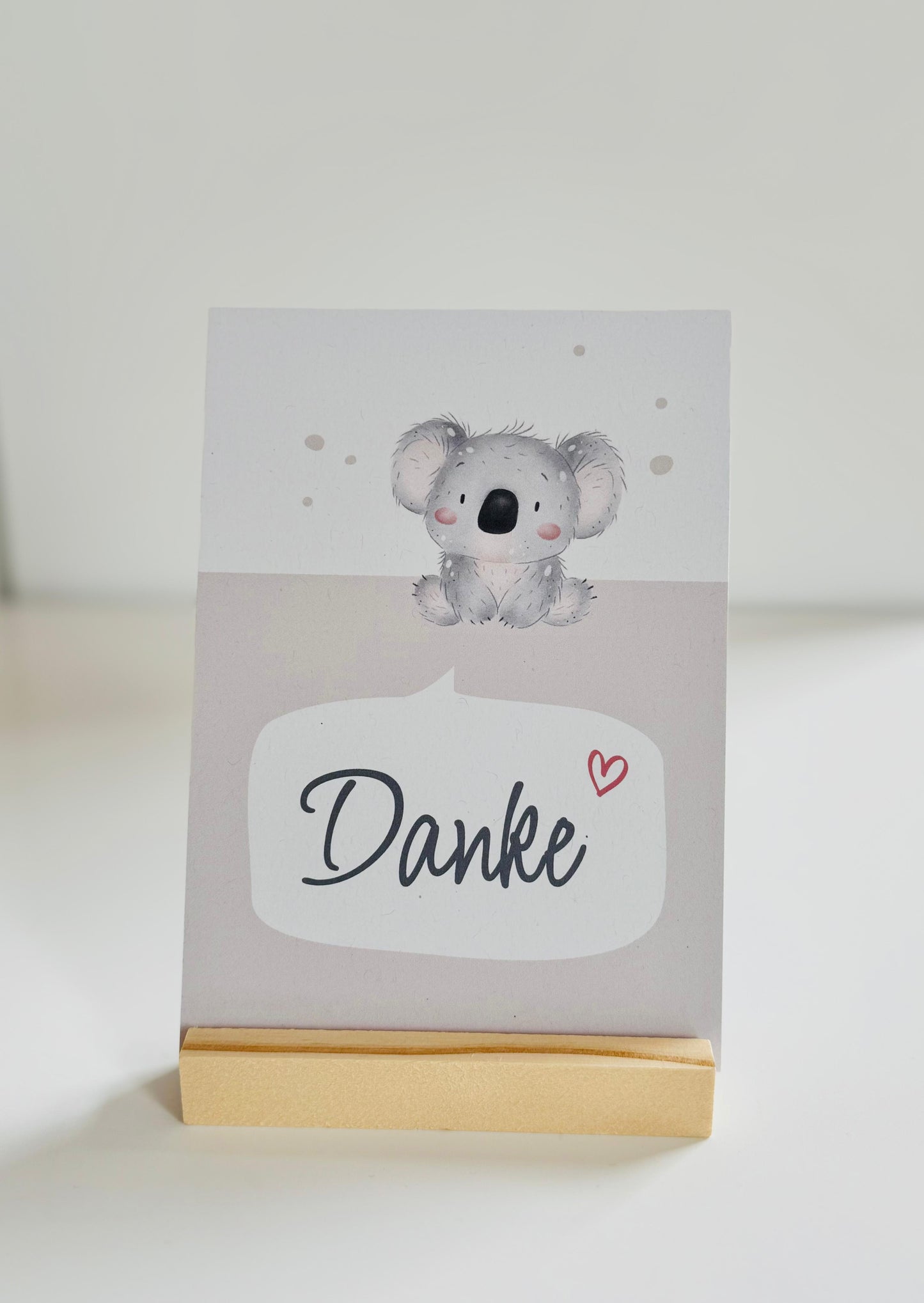 Sprechblase "Danke" Koala - Postkarte