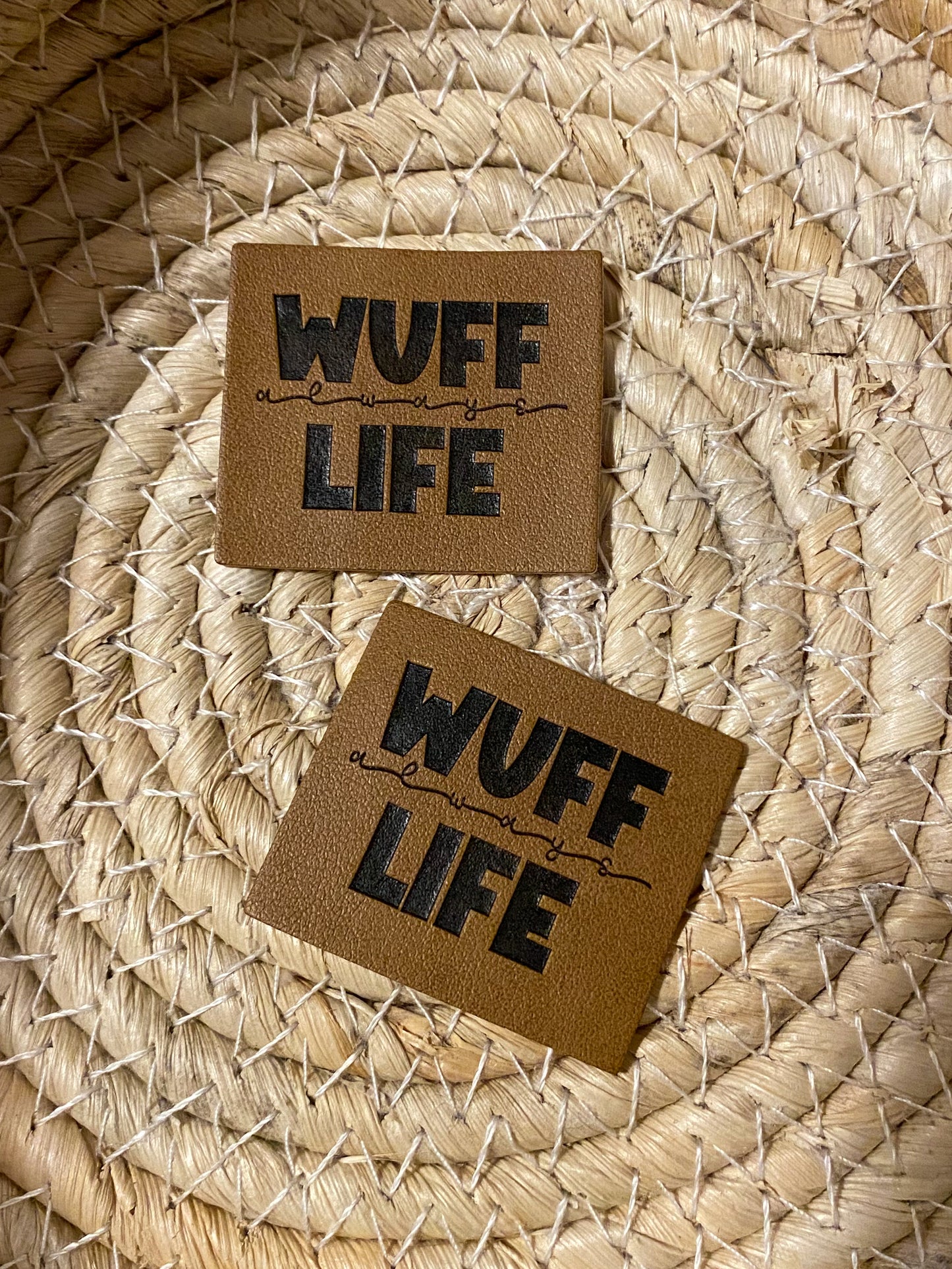 Wuff Life - Kunstleder Label