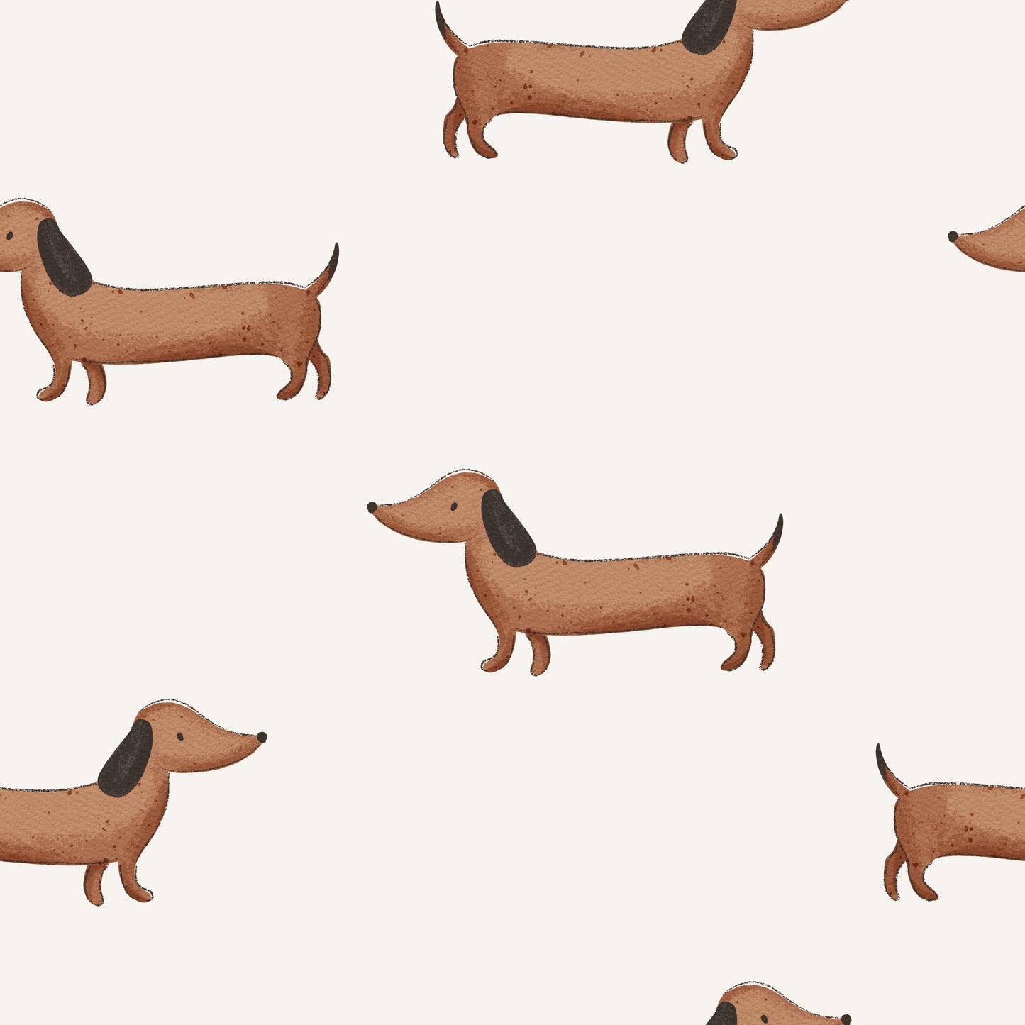 Dackel offwhite - French Terry