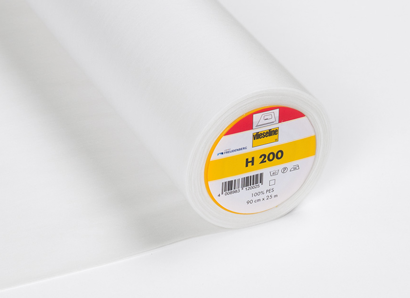 H200 - Vliesline weiß 90cm - Bügeleinlage Softline