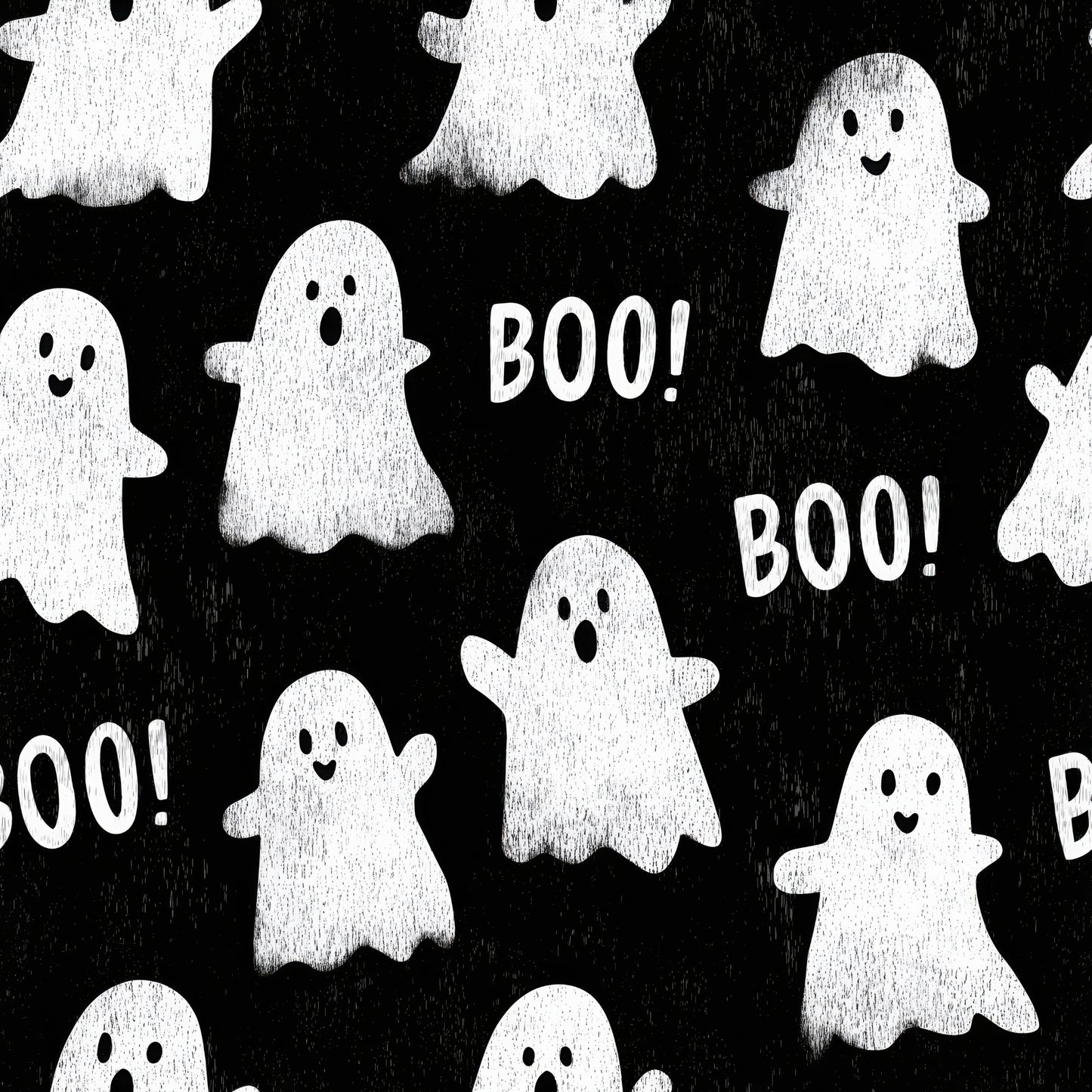 Boo - Halloween - schwarz - French Terry