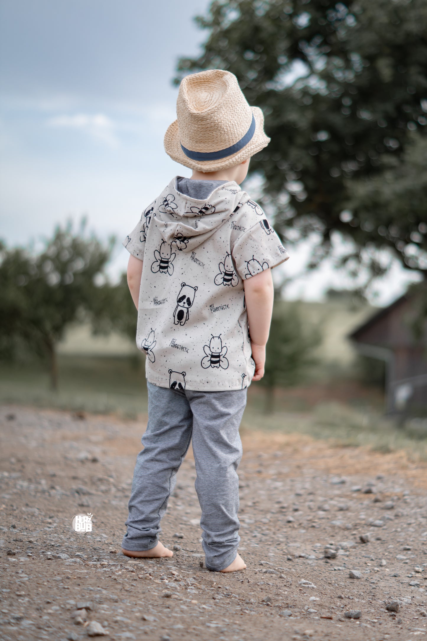 Bee Pandatastic - Rib Jersey