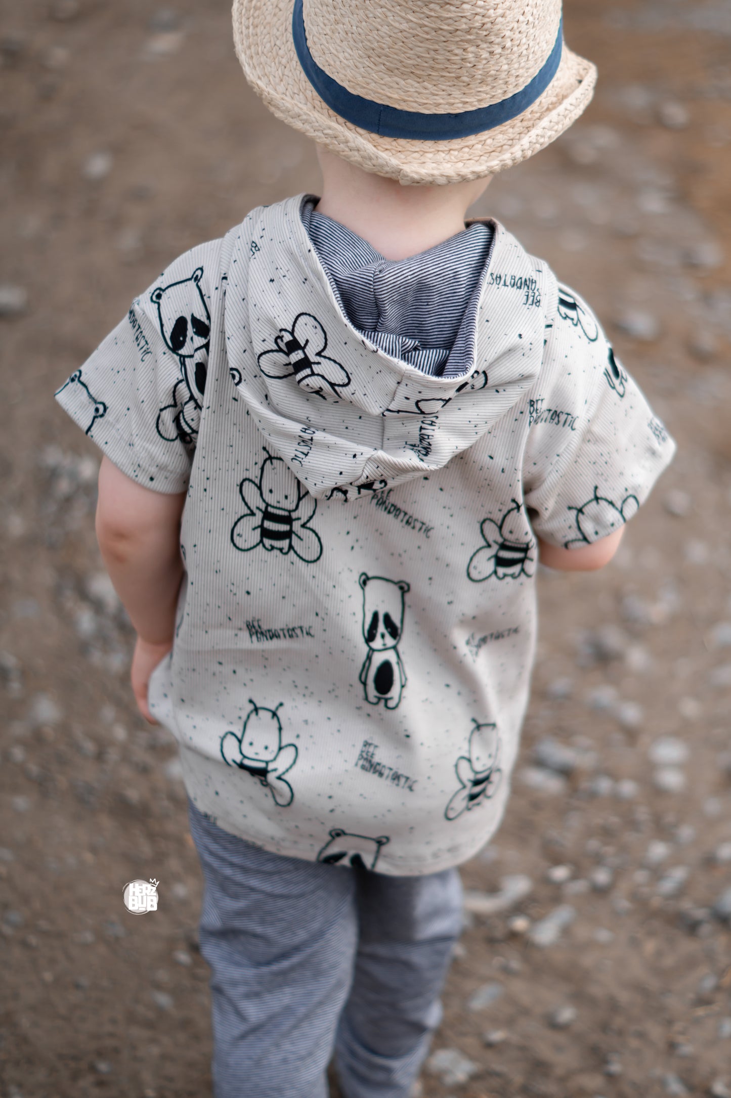 Bee Pandatastic - Rib Jersey
