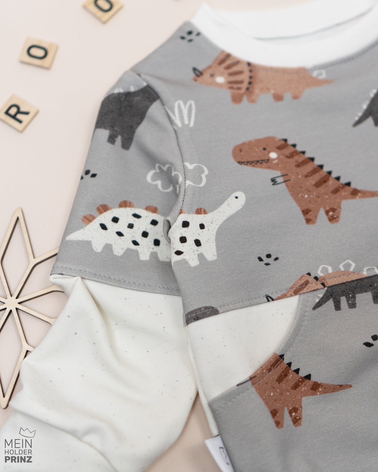 Sweater Dino konfetti Gr. 86