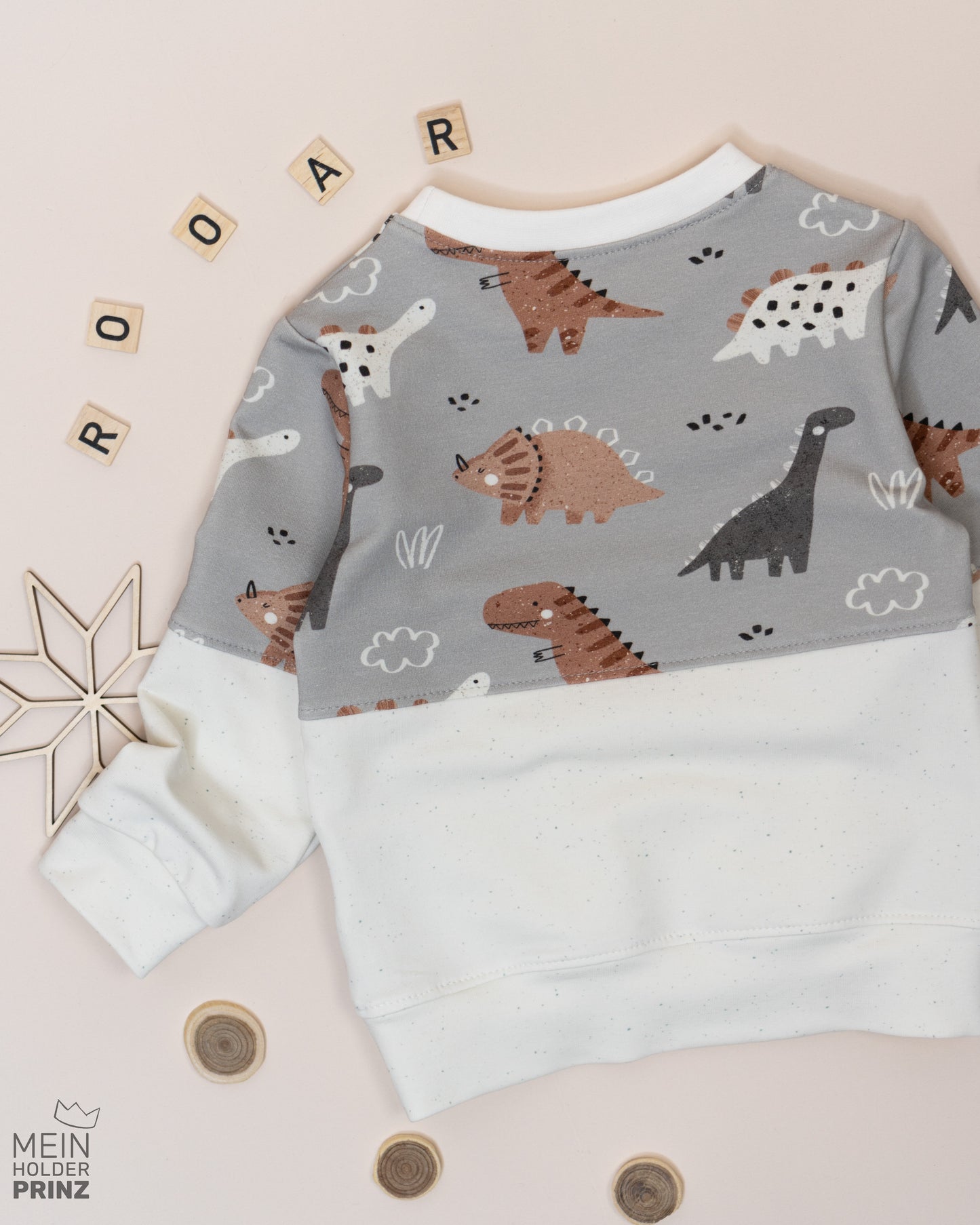 Sweater Dino konfetti Gr. 86