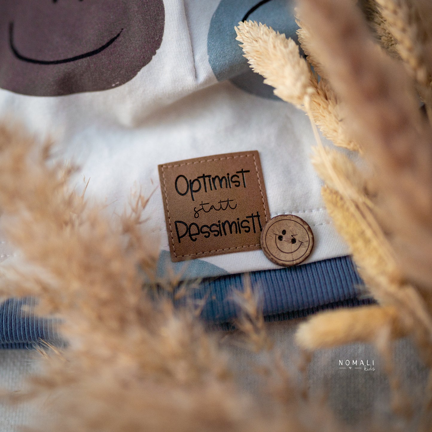 Optimist statt Pessimist - Kunstleder Label