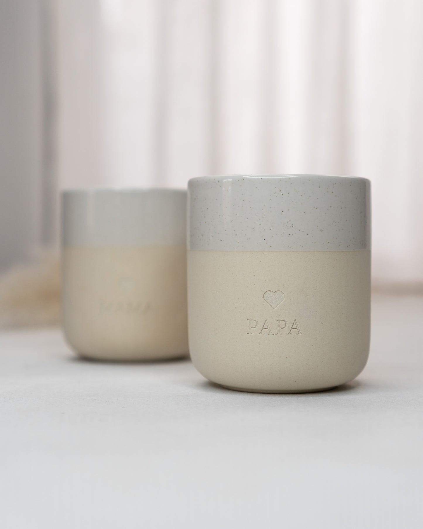 Doppelpack Becher Mama & Papa - Keramik