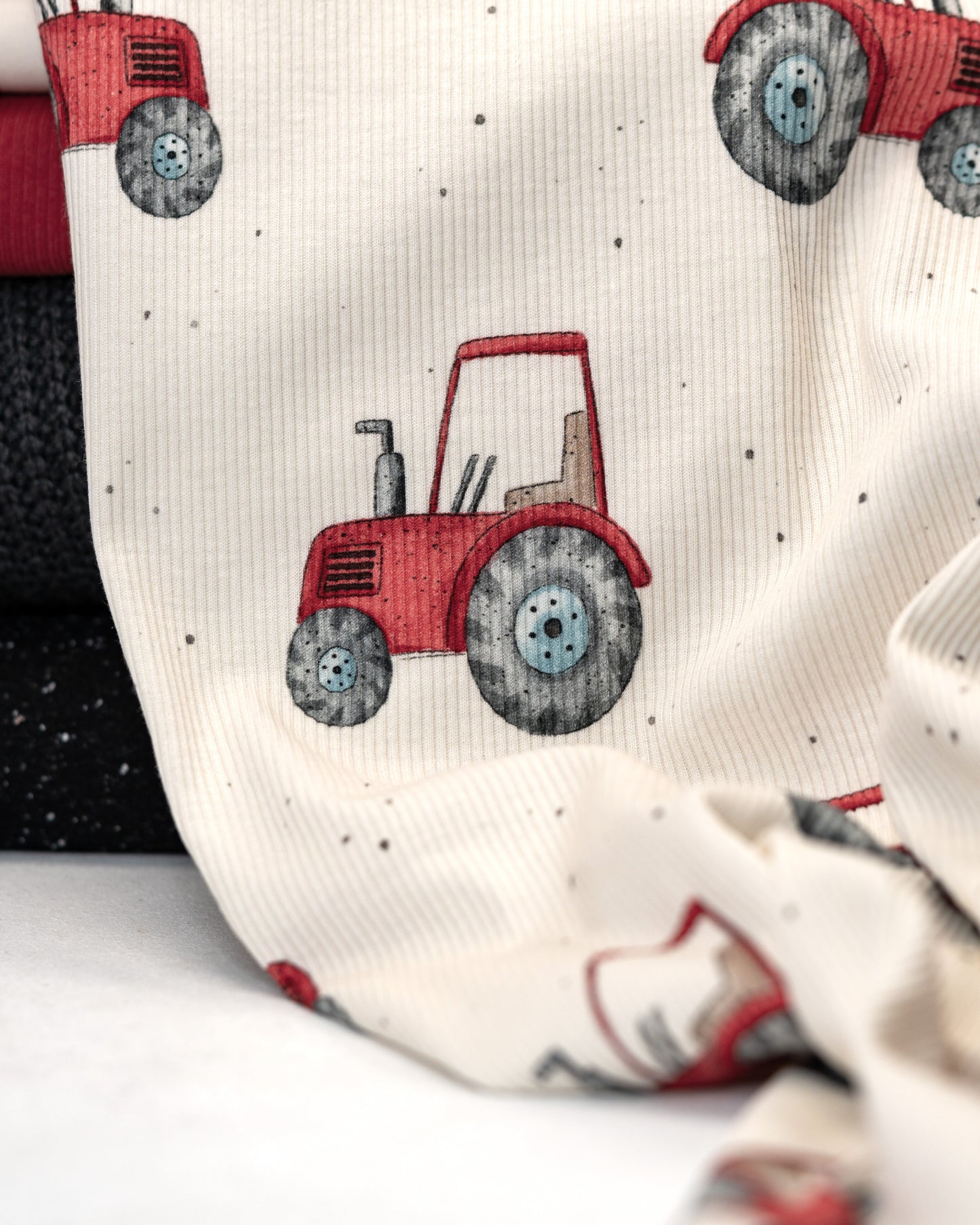 Roter Traktor - Rib Jersey