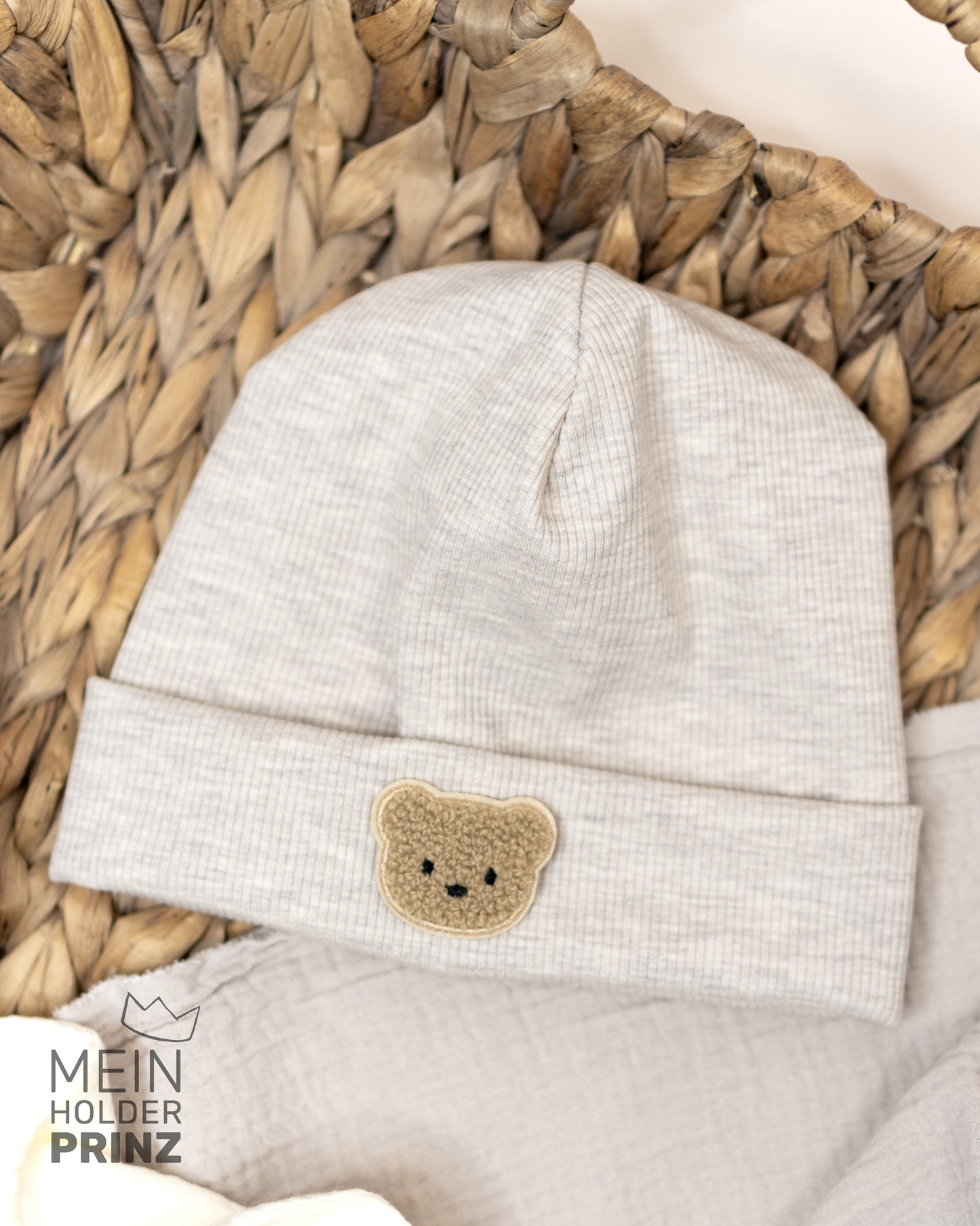 Teddy Kopf klein - Chenille Patch