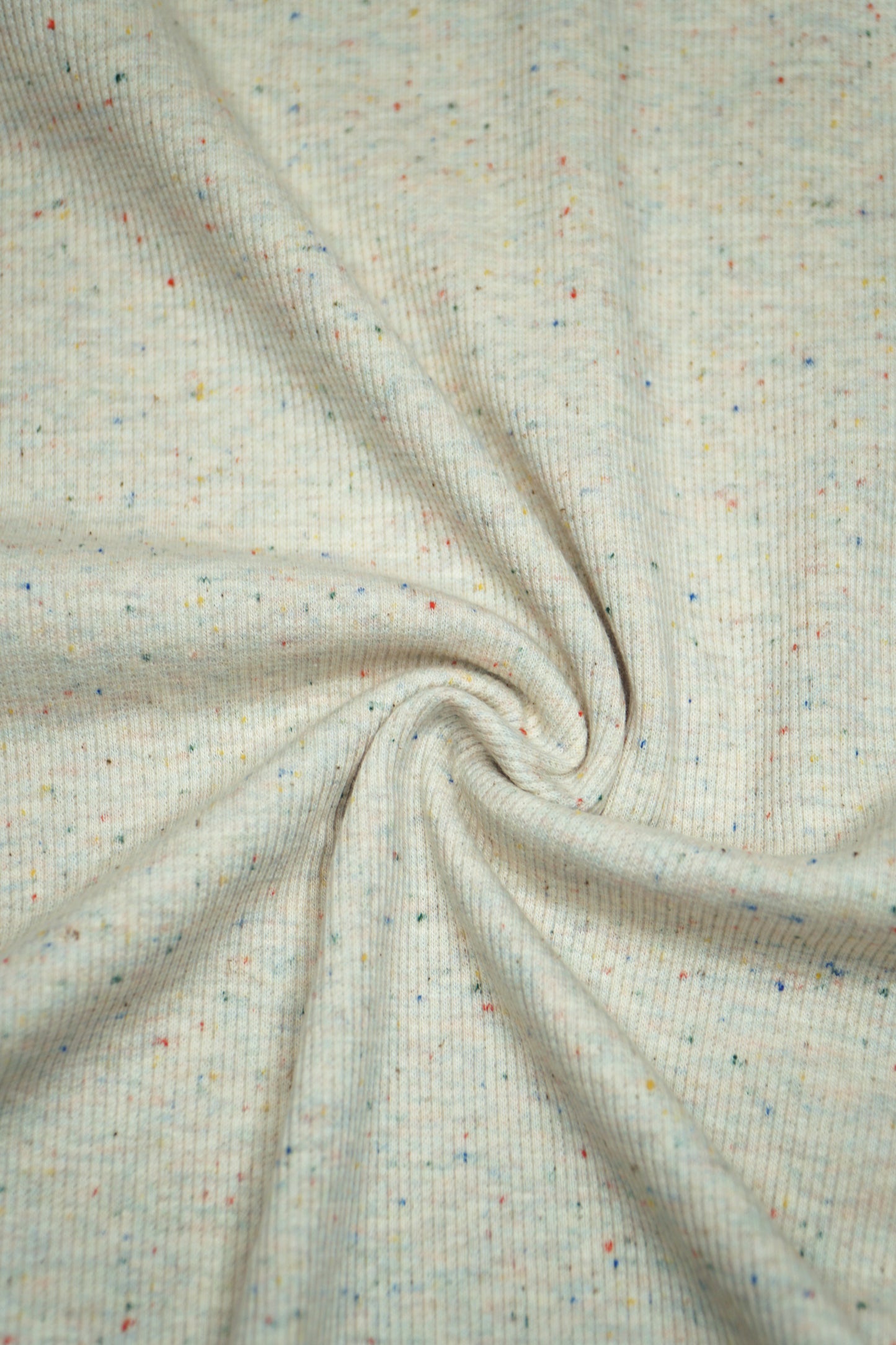 Konfetti cream bunt - Rib Jersey
