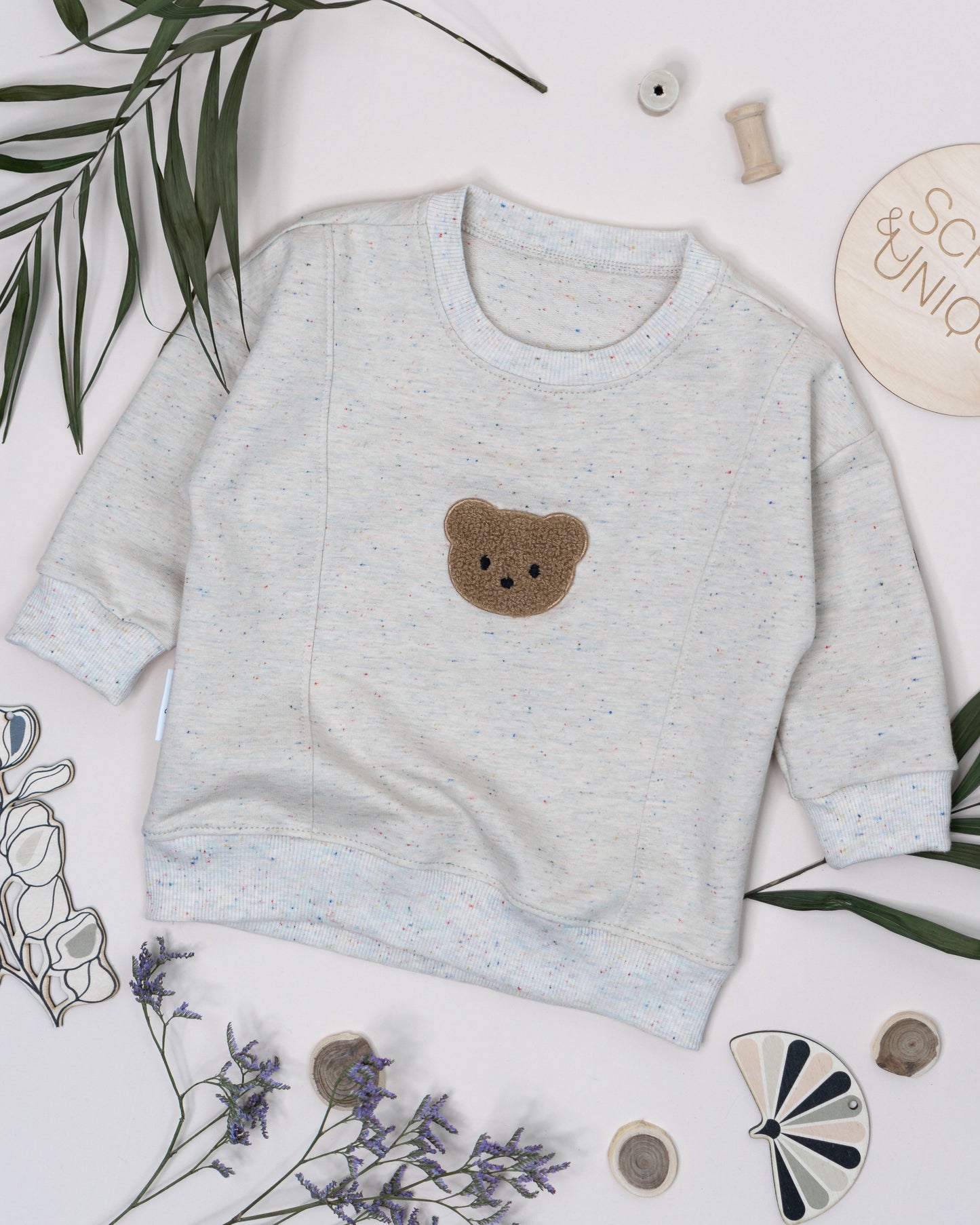 Teddy Kopf groß - Chenille Patch