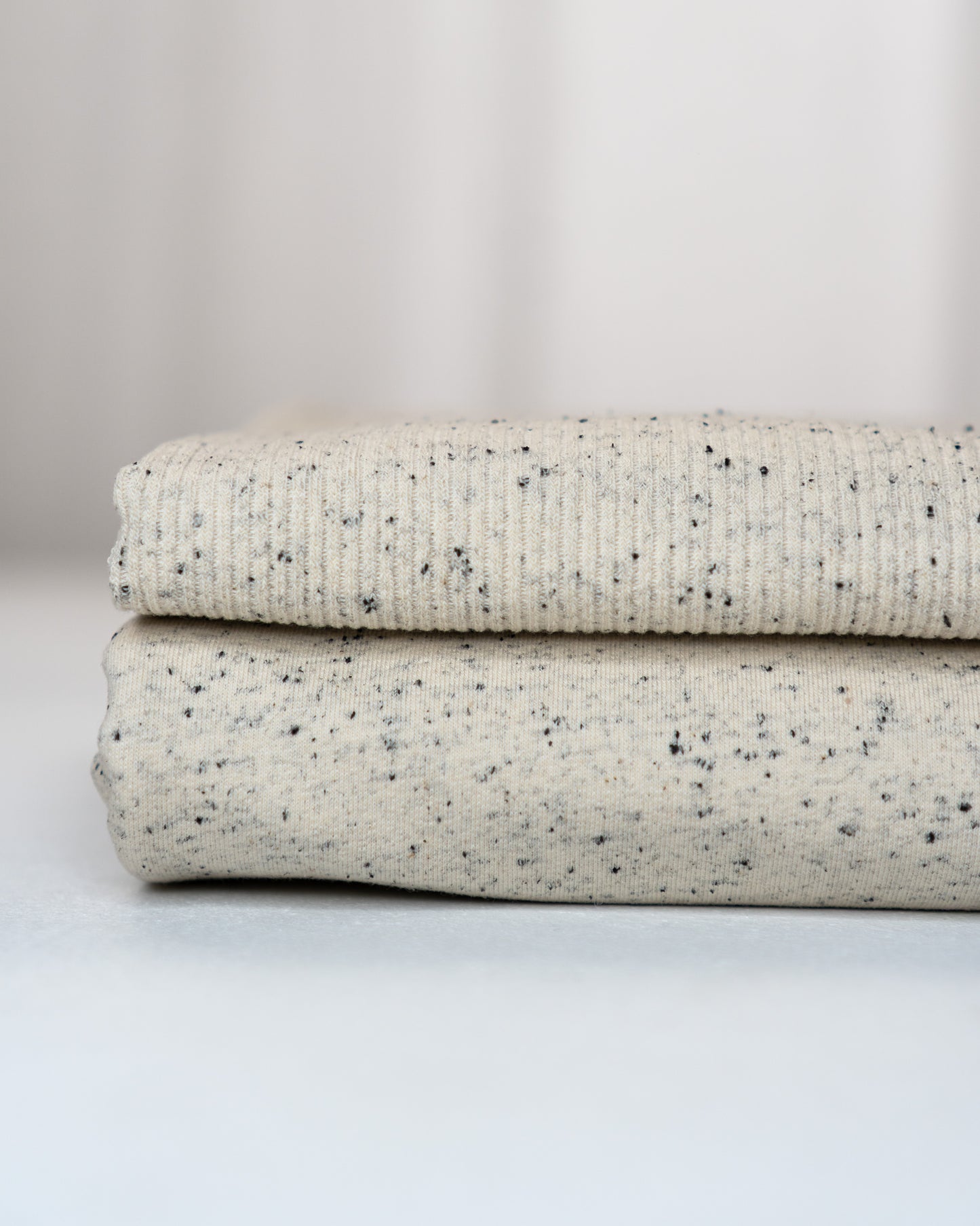Konfetti schwarz /creme - Rib Jersey