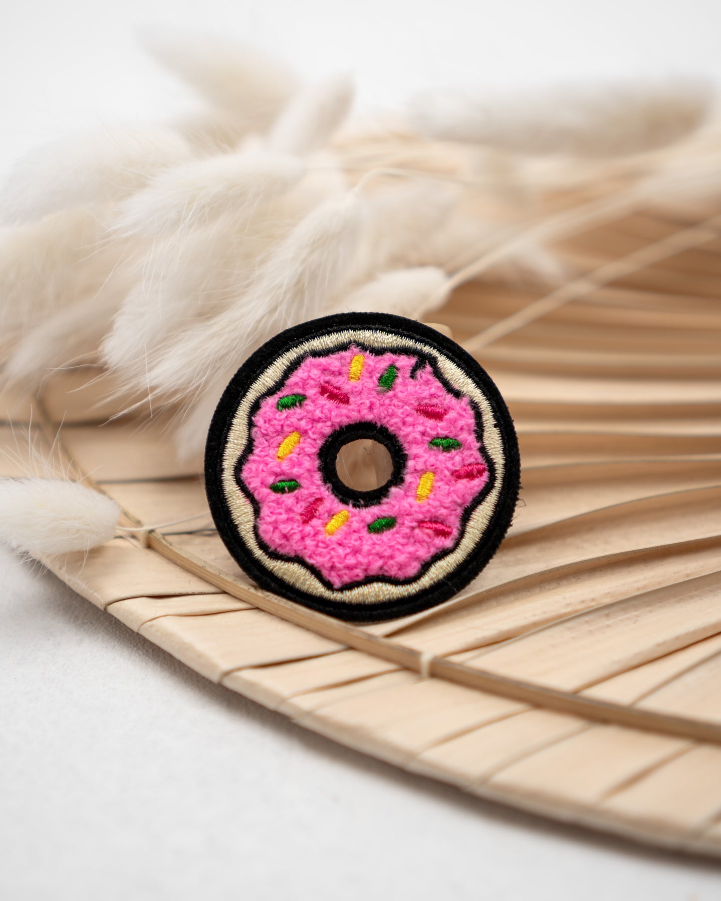 Pink Donut - Chenille Patch