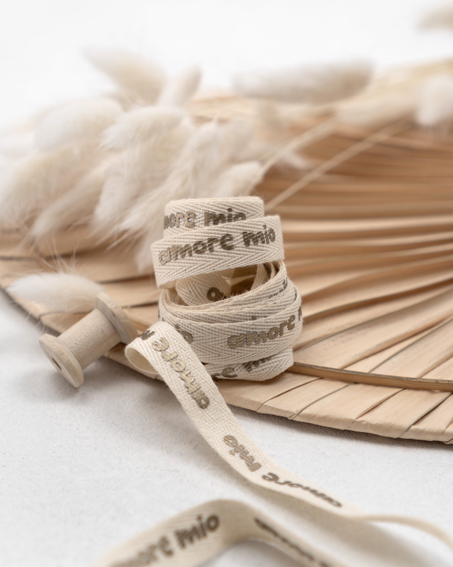 Kordel amore mio - golden - Natur Fischgrät