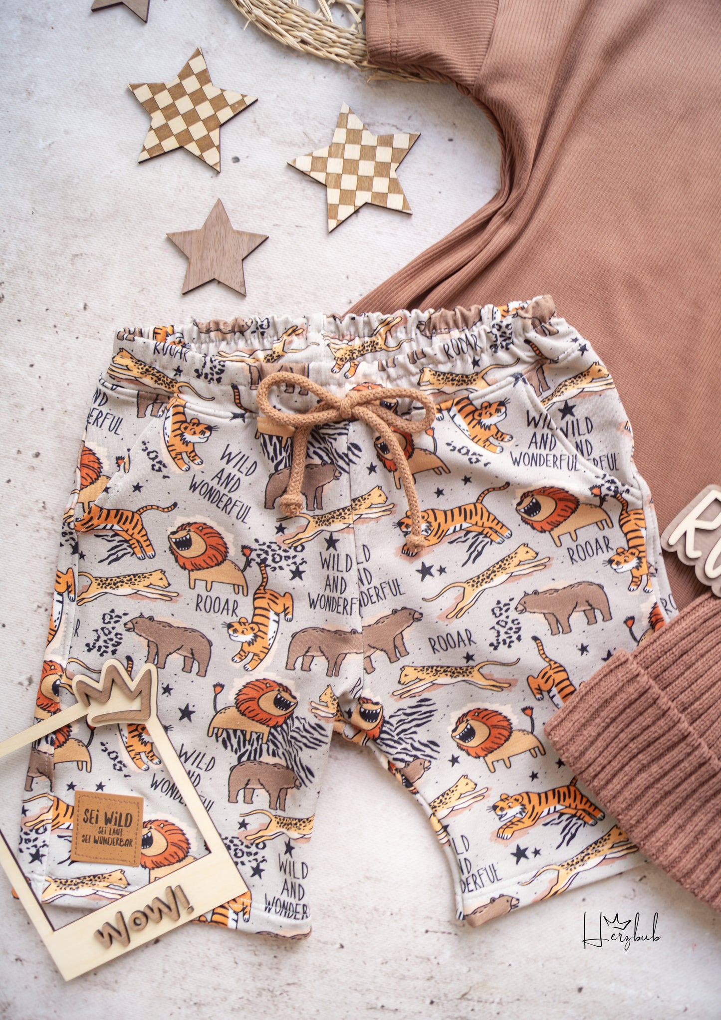 Raubtiere beige - French Terry