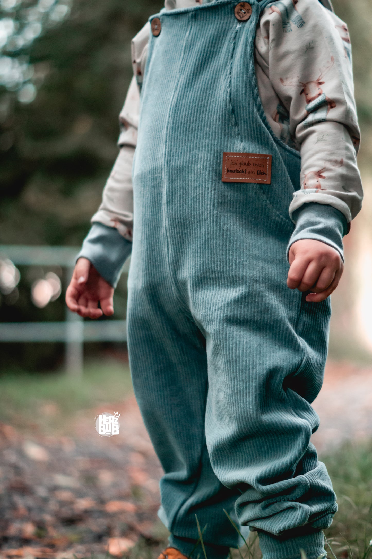 Elch mit Schal - French Terry