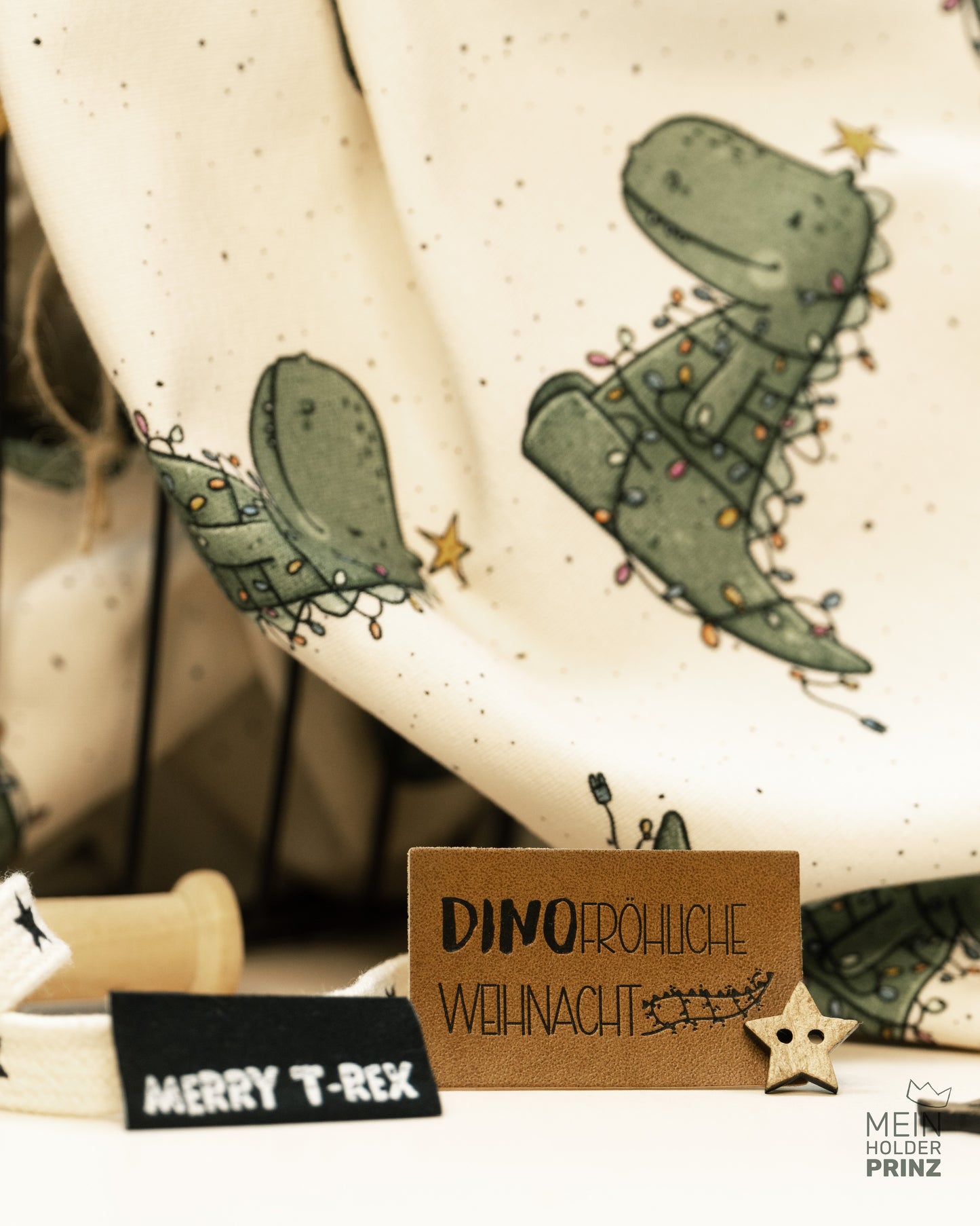 Christmas T-Rex - French Terry
