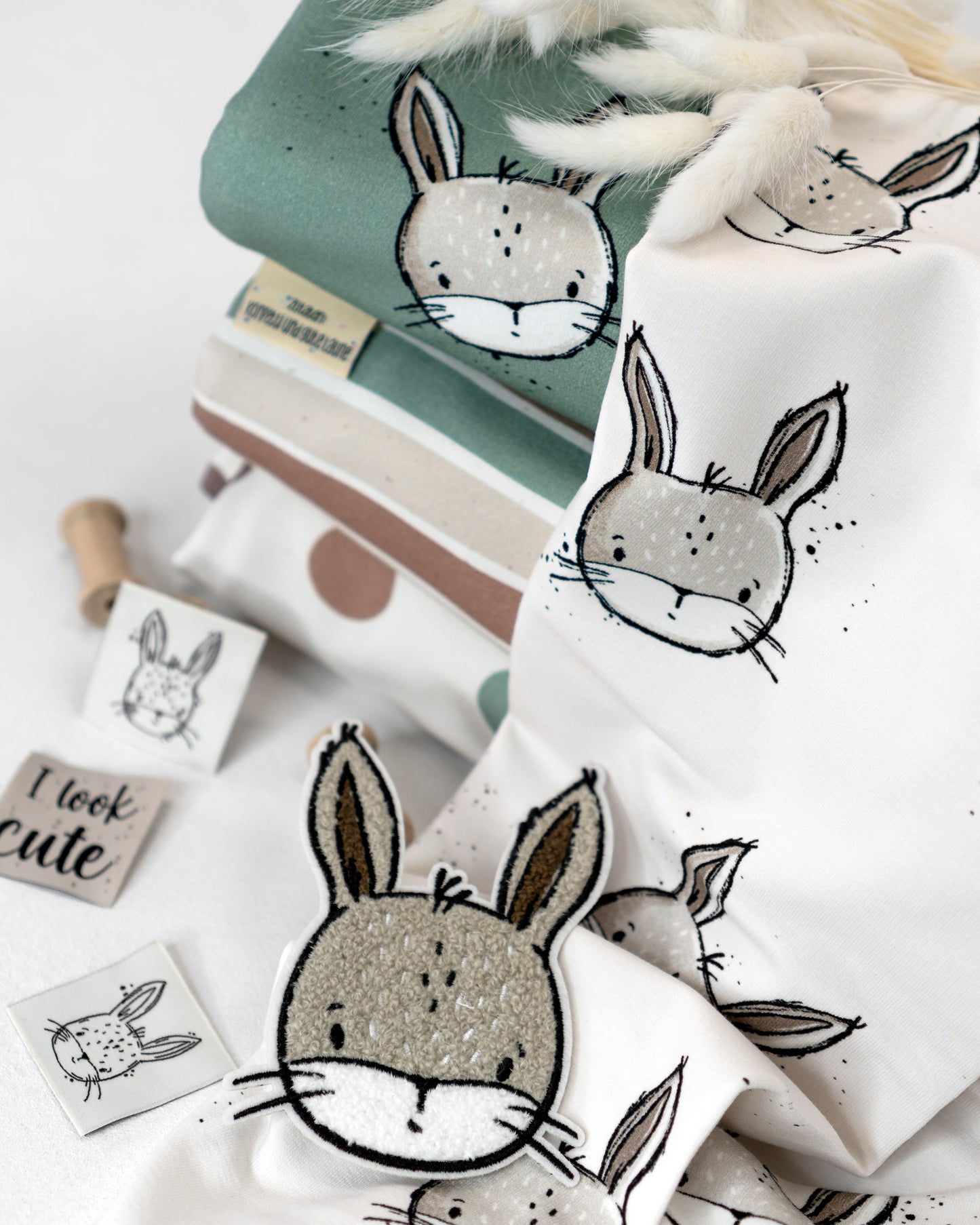 Hase Socke creme - French Terry