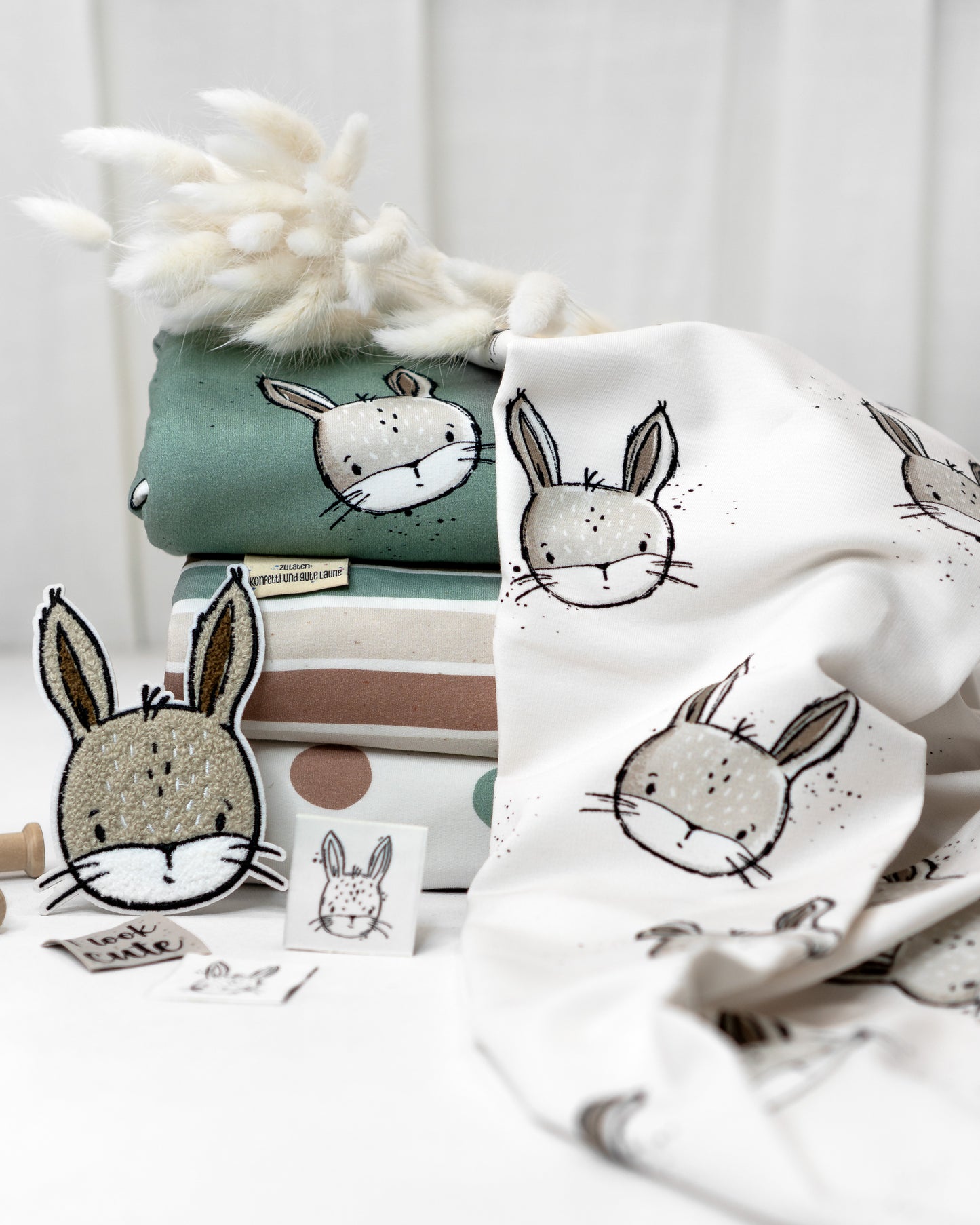 Hase Socke sage - French Terry