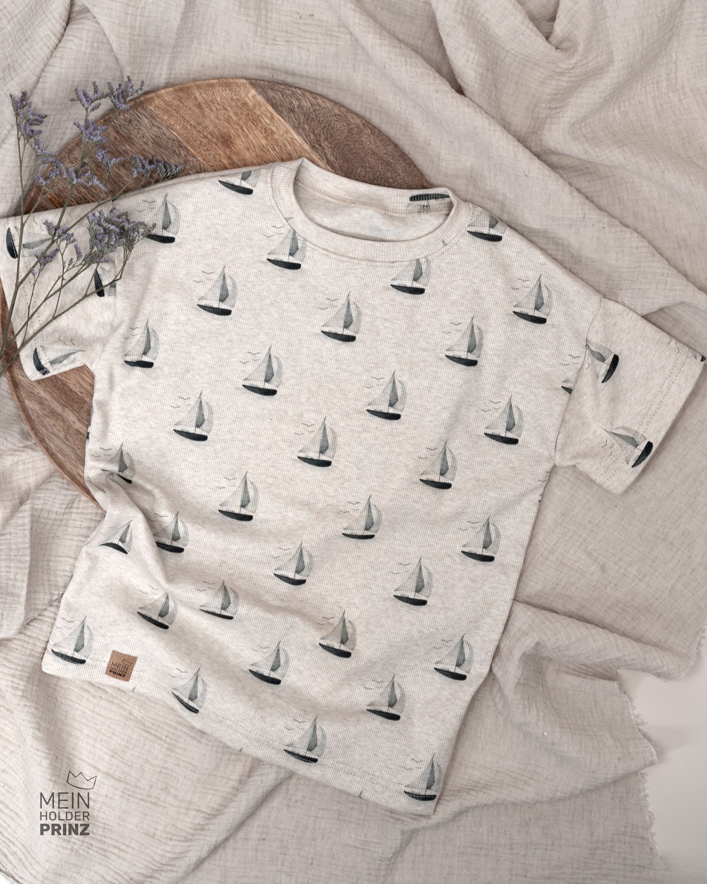 Oversized Shirt cream Rib - Boote Gr. 110