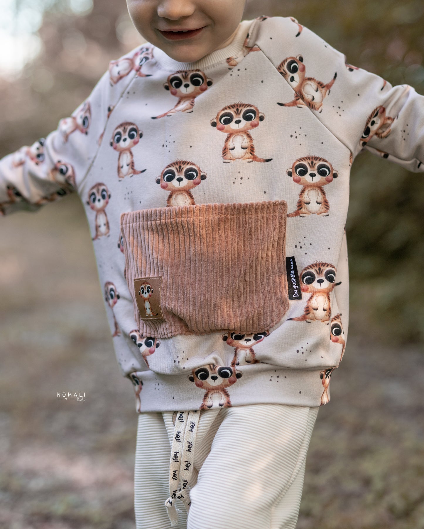 Erdmännchen beige - French Terry