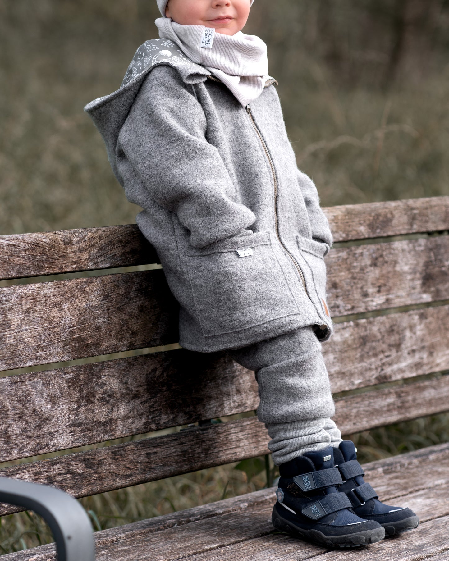 Reißverschluss khaki - magnetisch