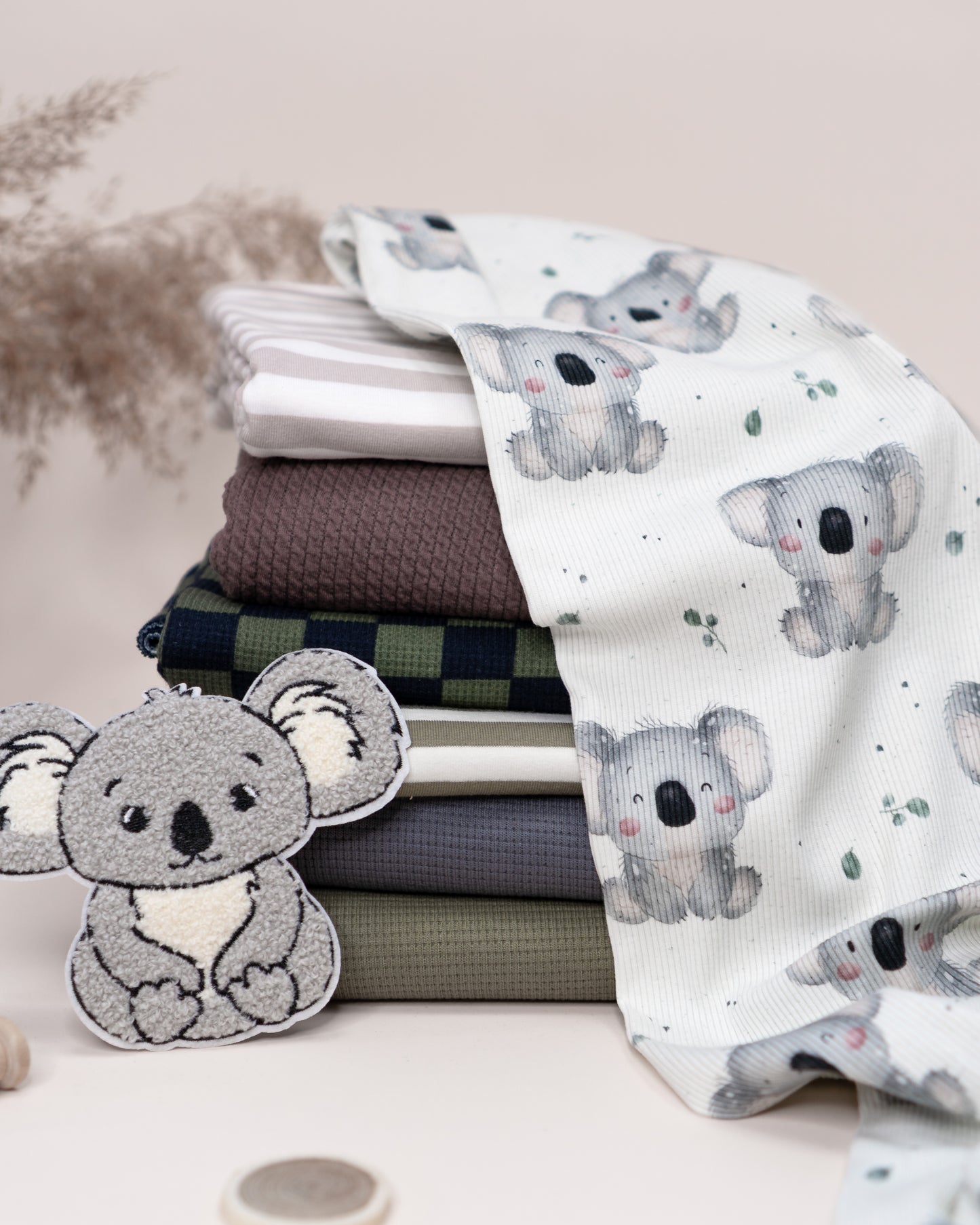 Kleiner Koala saltpepper - Rib Jersey
