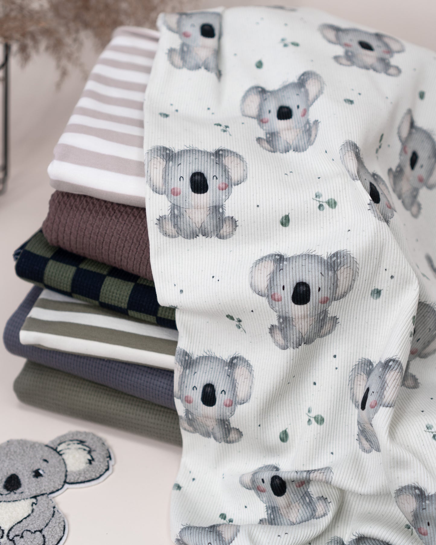 Kleiner Koala saltpepper - Rib Jersey