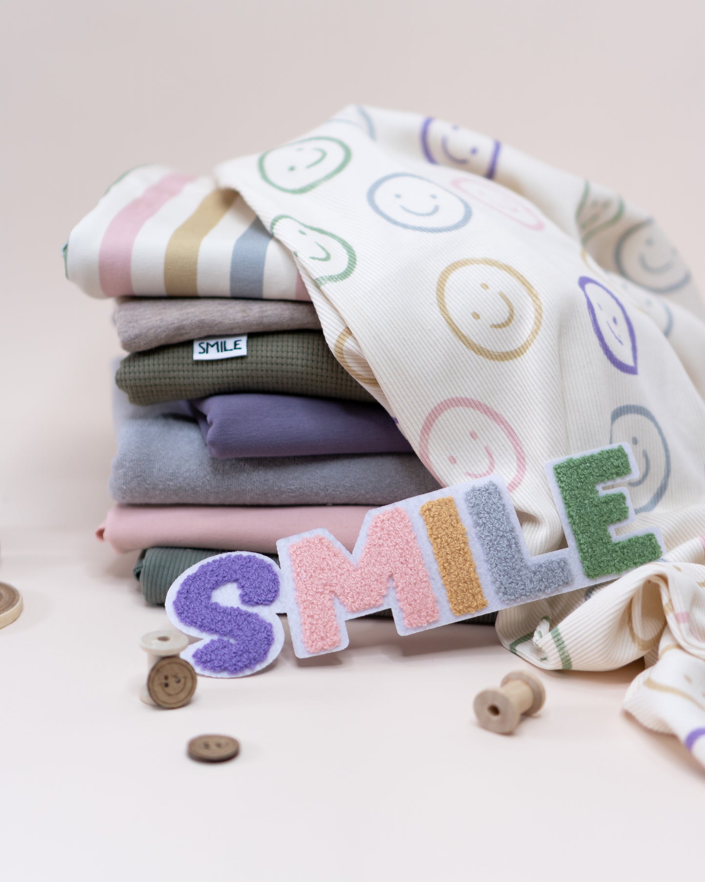 Smileys cream - Rib Jersey