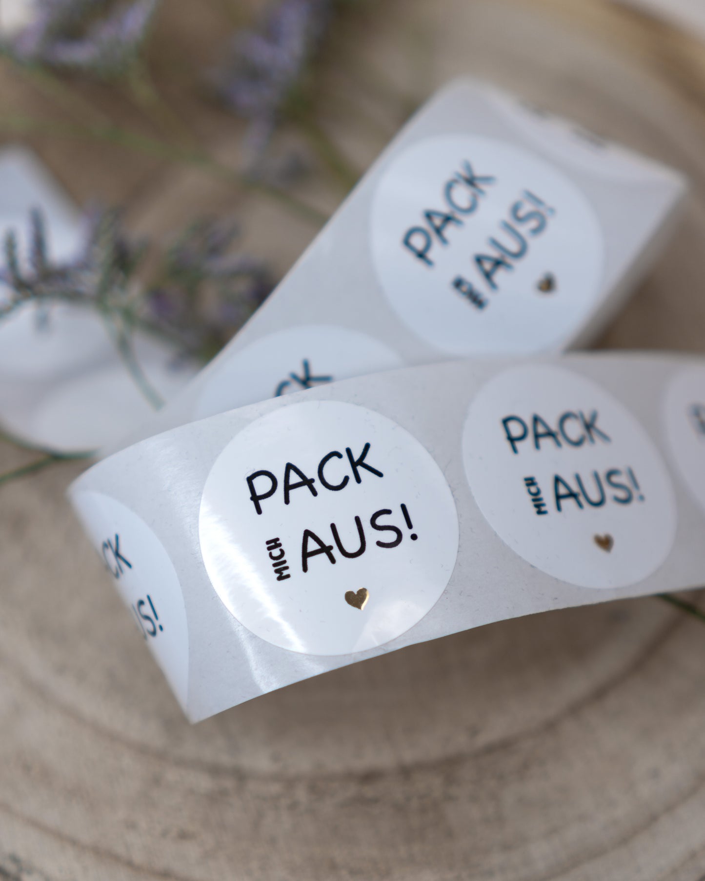 Pack mich aus - Aufkleber