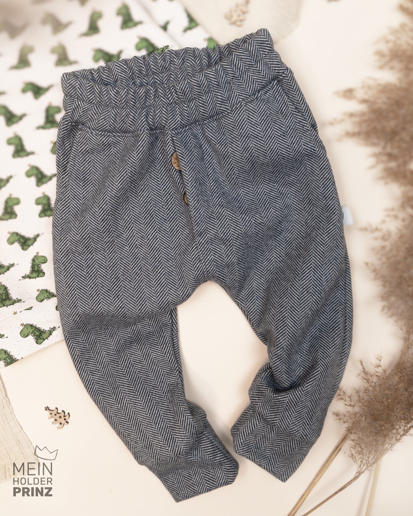 Hose Jacquard Jersey Gr. 86 - Baby Kleidung