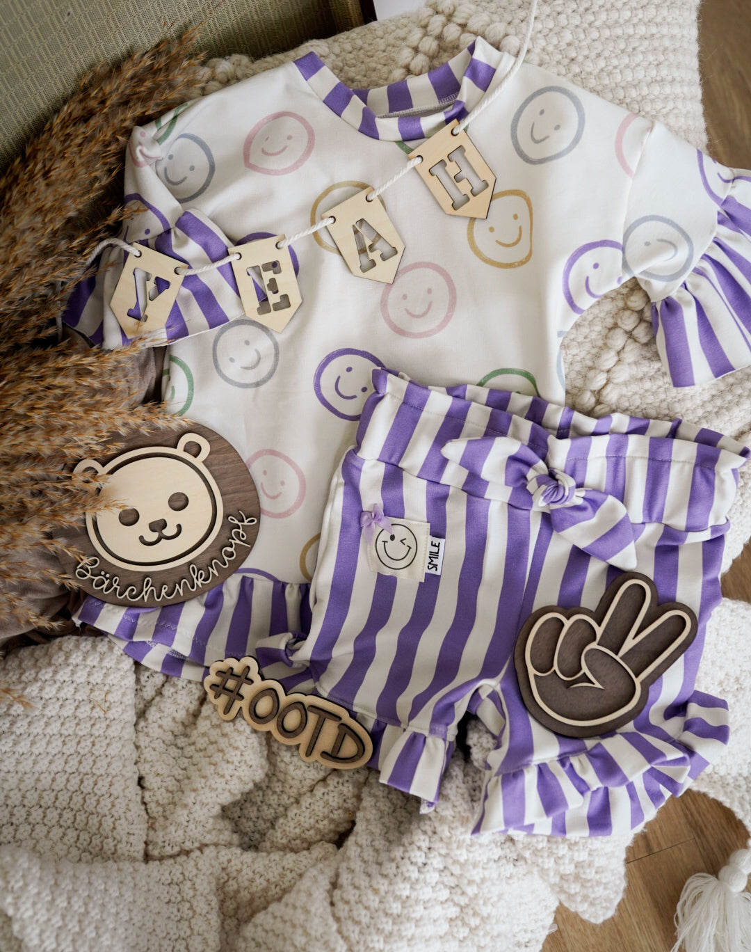 Stripes lila/ cream FT