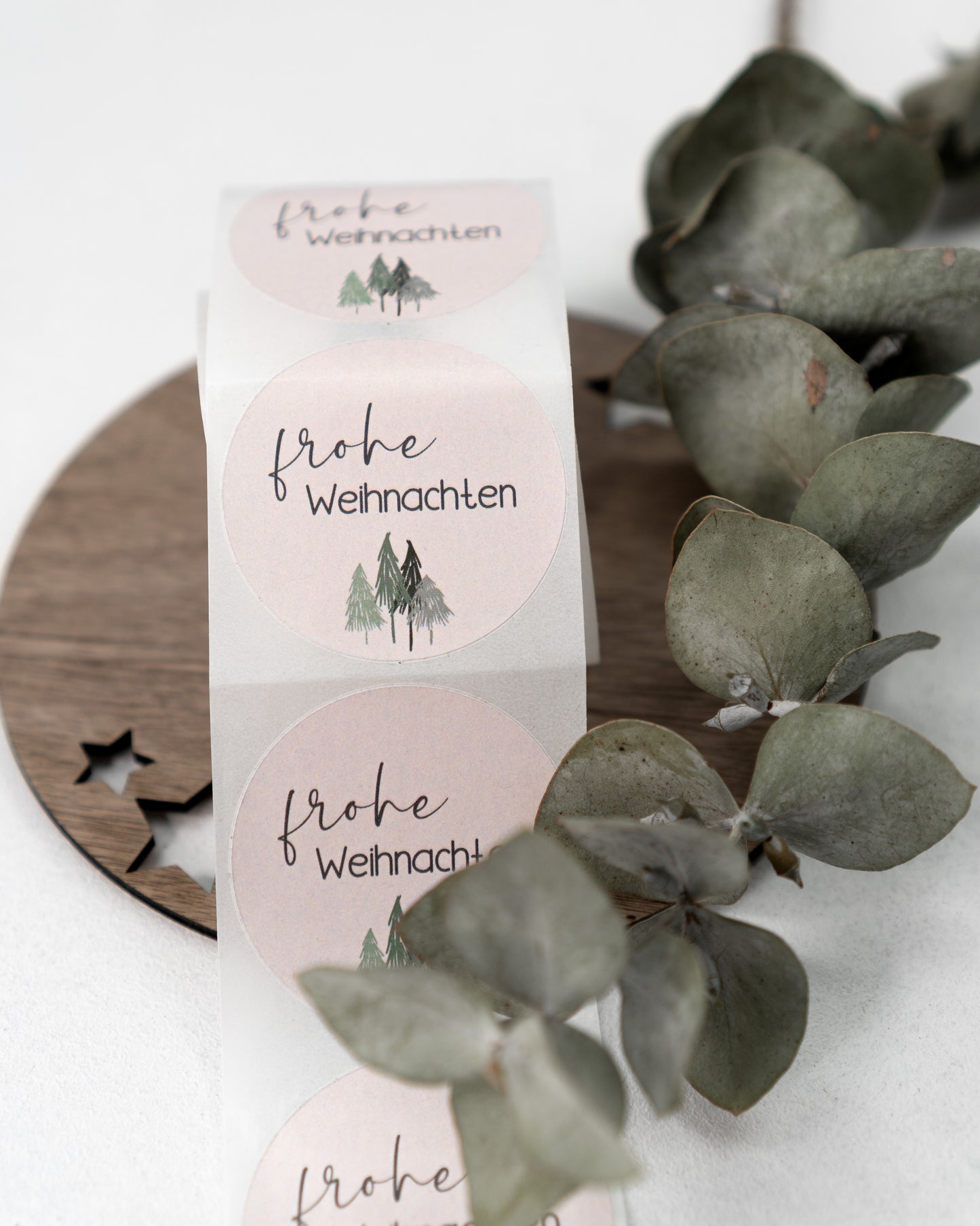 Frohe Weihnachten beige - Aufkleber