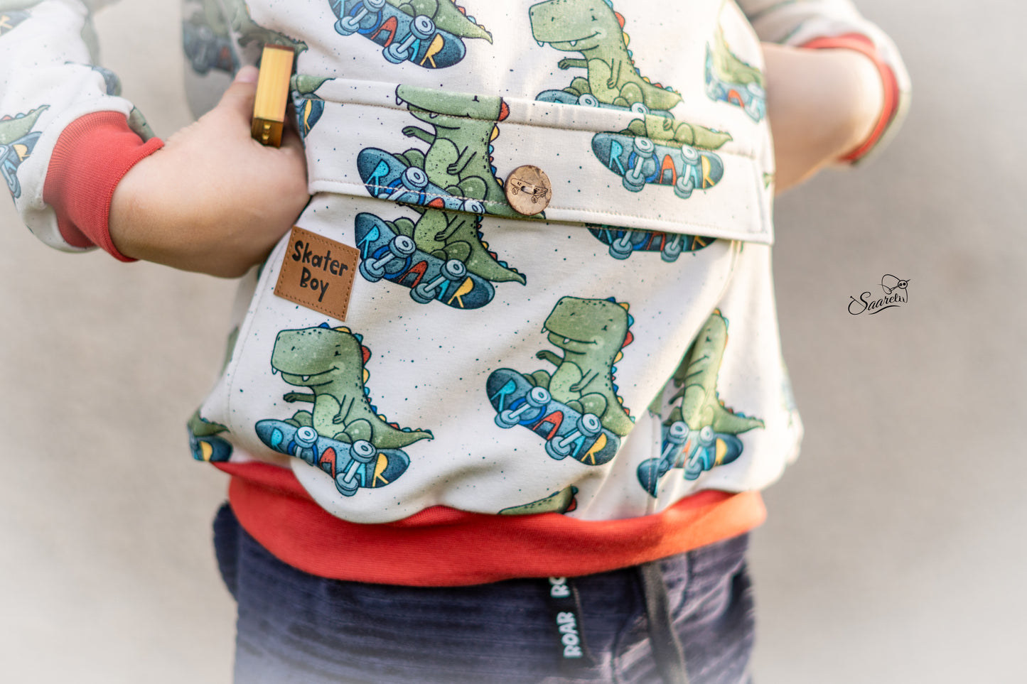 Skate T-Rex cream - French Terry