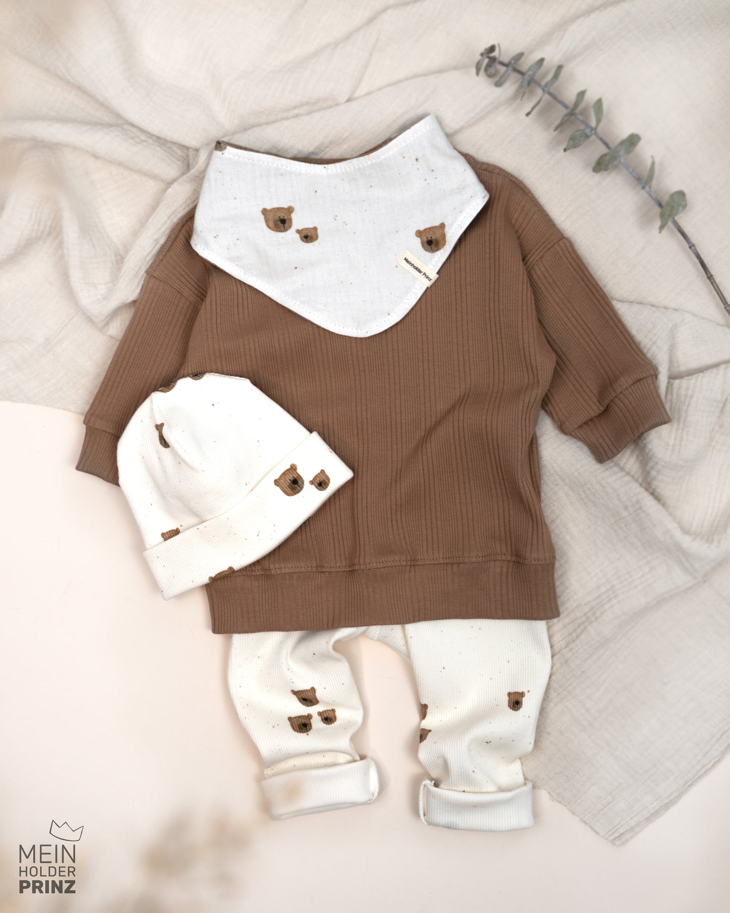 Langarmshirt cacao Gr. 62 - Baby Kleidung